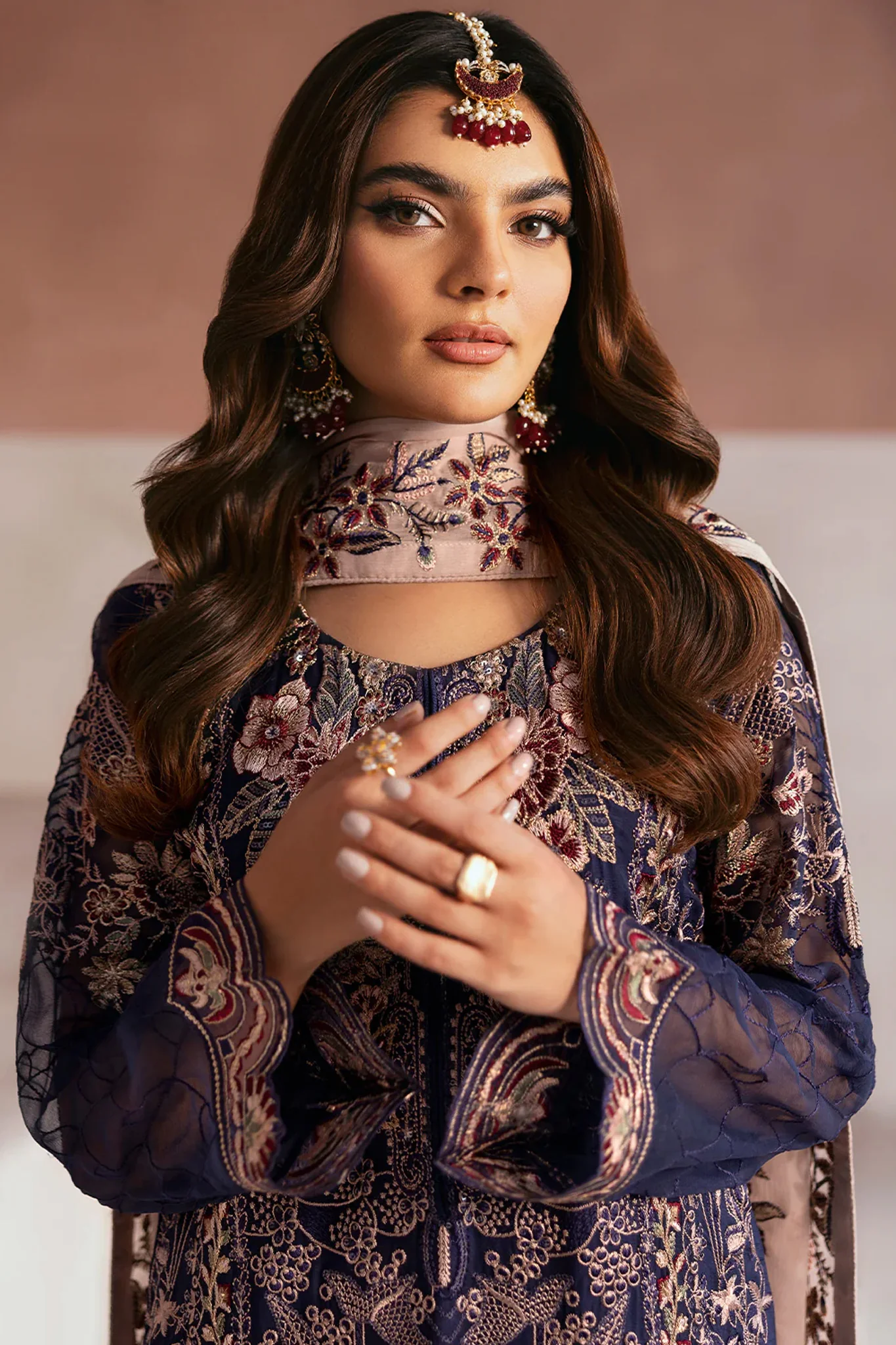 Arzoo by Ramsha Unstitched 3 Piece Chiffon Vol 01 Suit-U-104 - Image 2