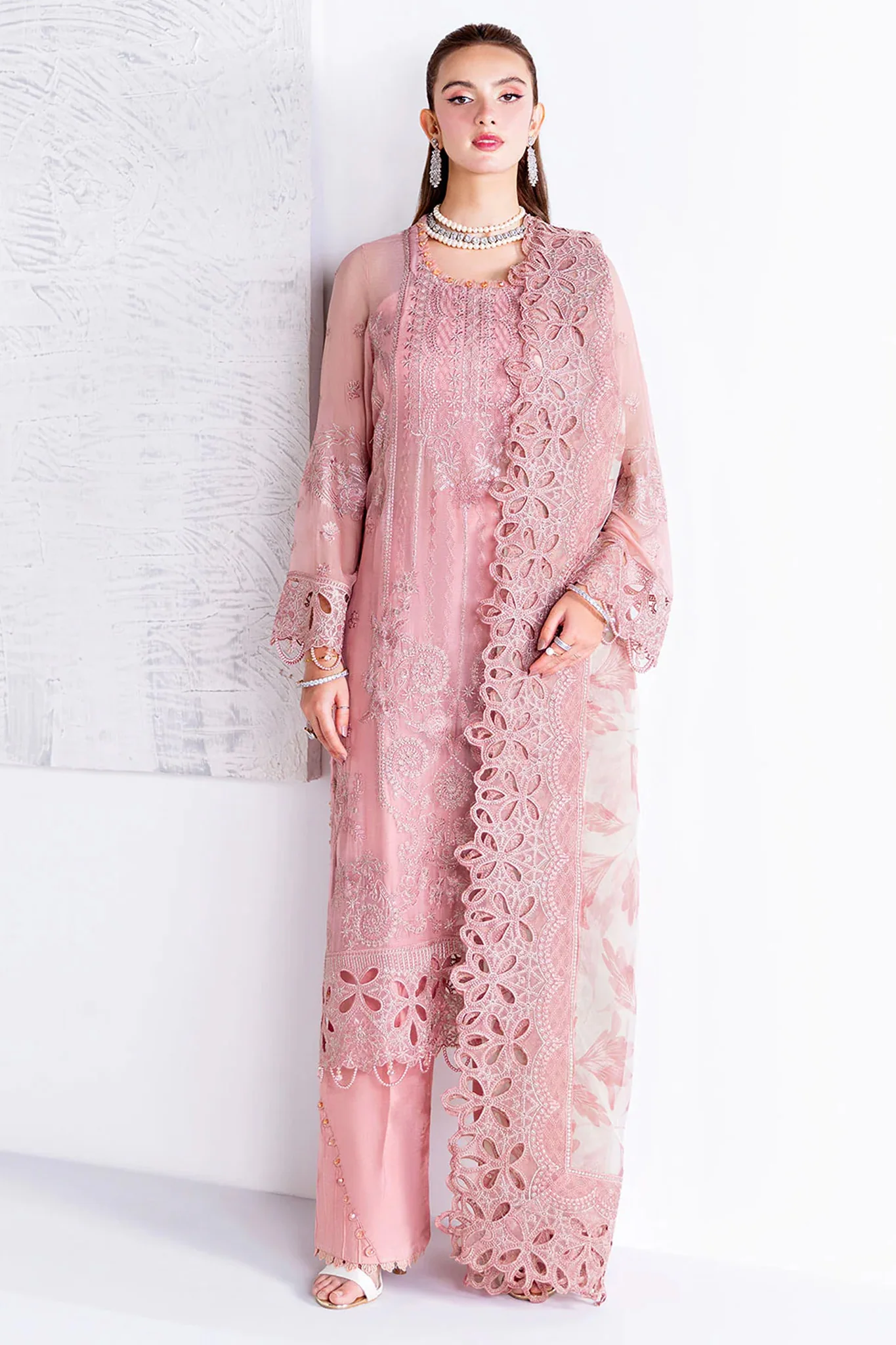 Arzoo by Ramsha Unstitched 3 Piece Chiffon Vol 02 Suit-U-203