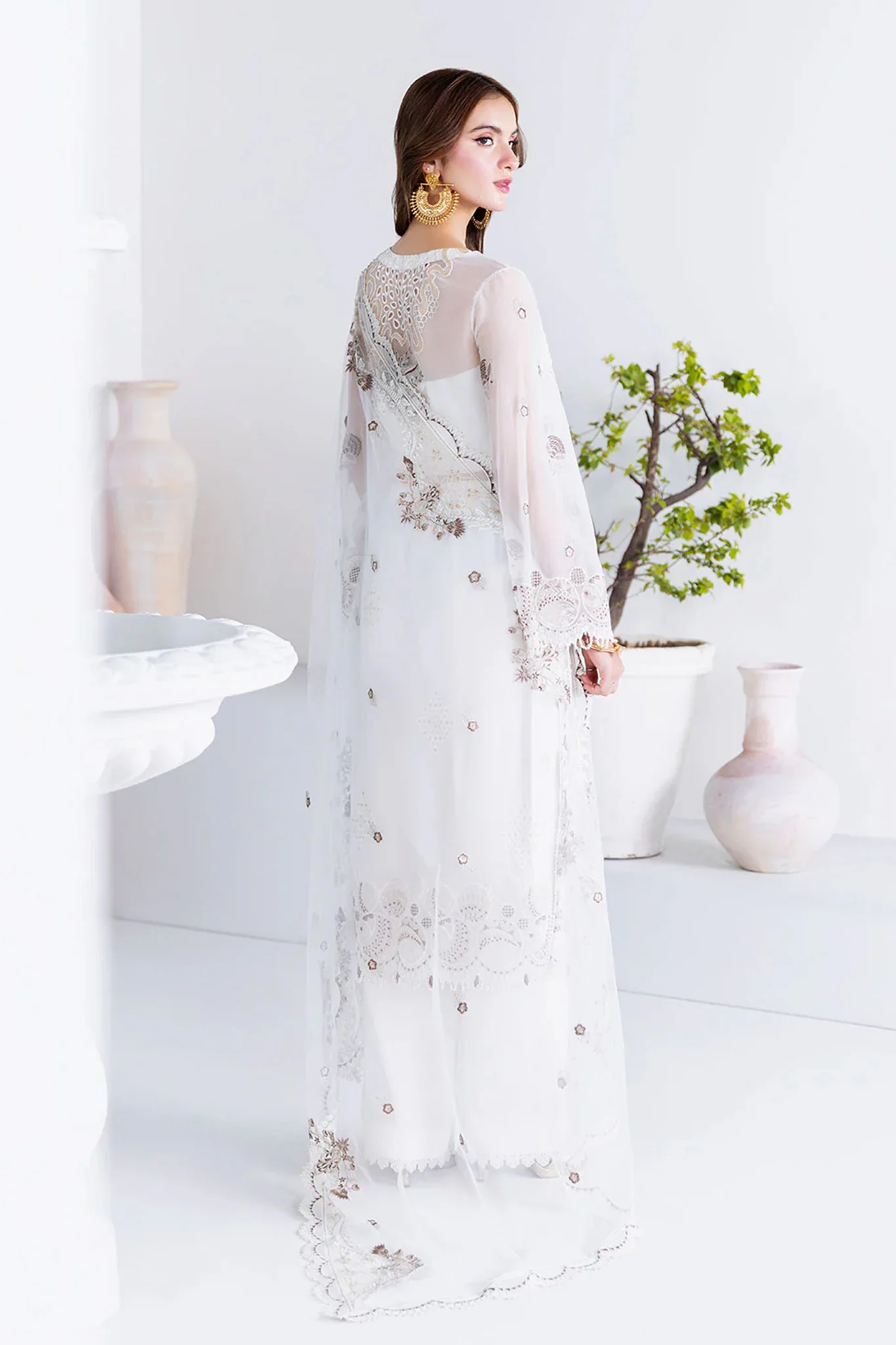 Arzoo by Ramsha Unstitched 3 Piece Chiffon Vol 02 Suit-U-205 - Image 3