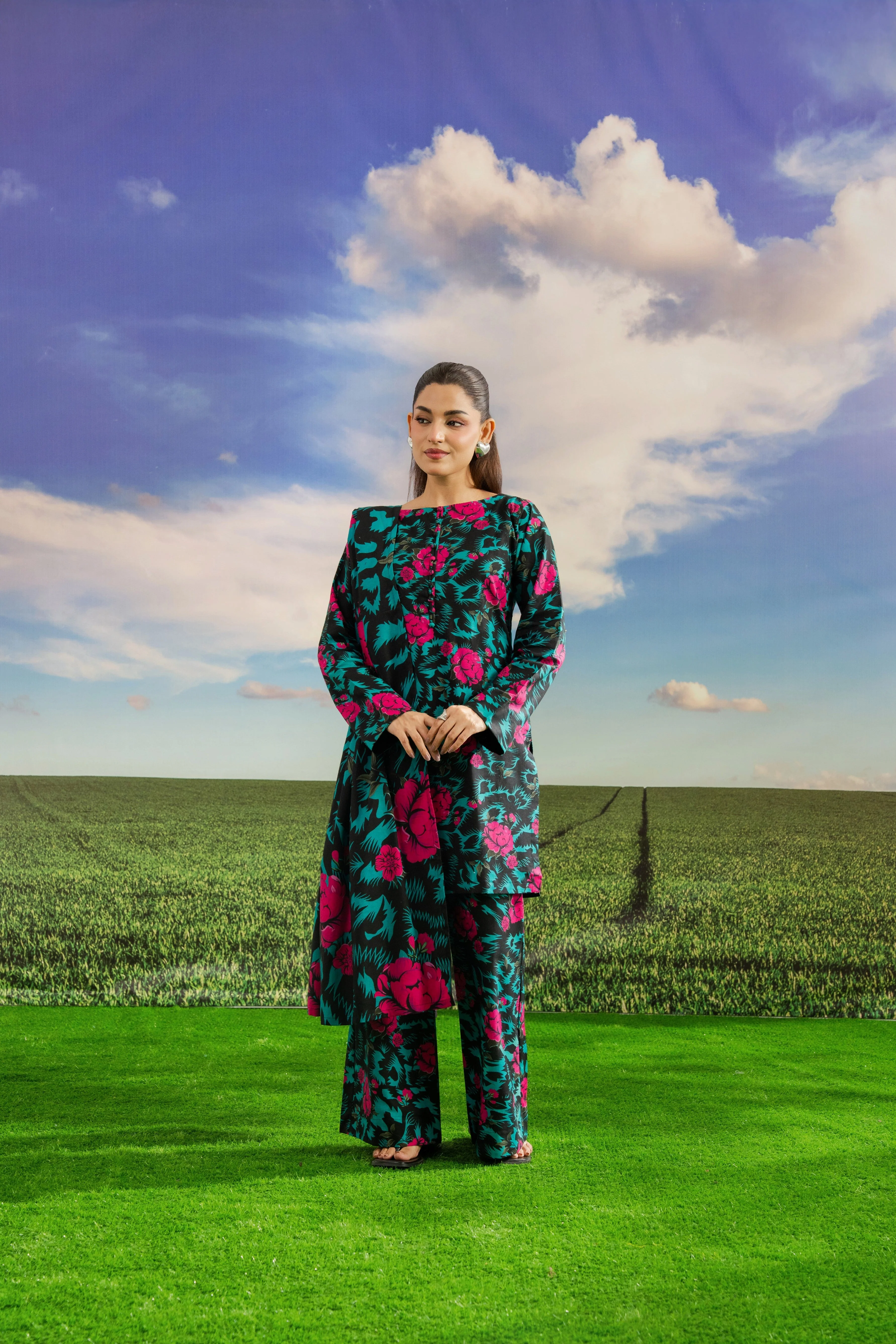Feathers Unstitched Winter Arrivals Suit-DORINE-FT572 - Image 3
