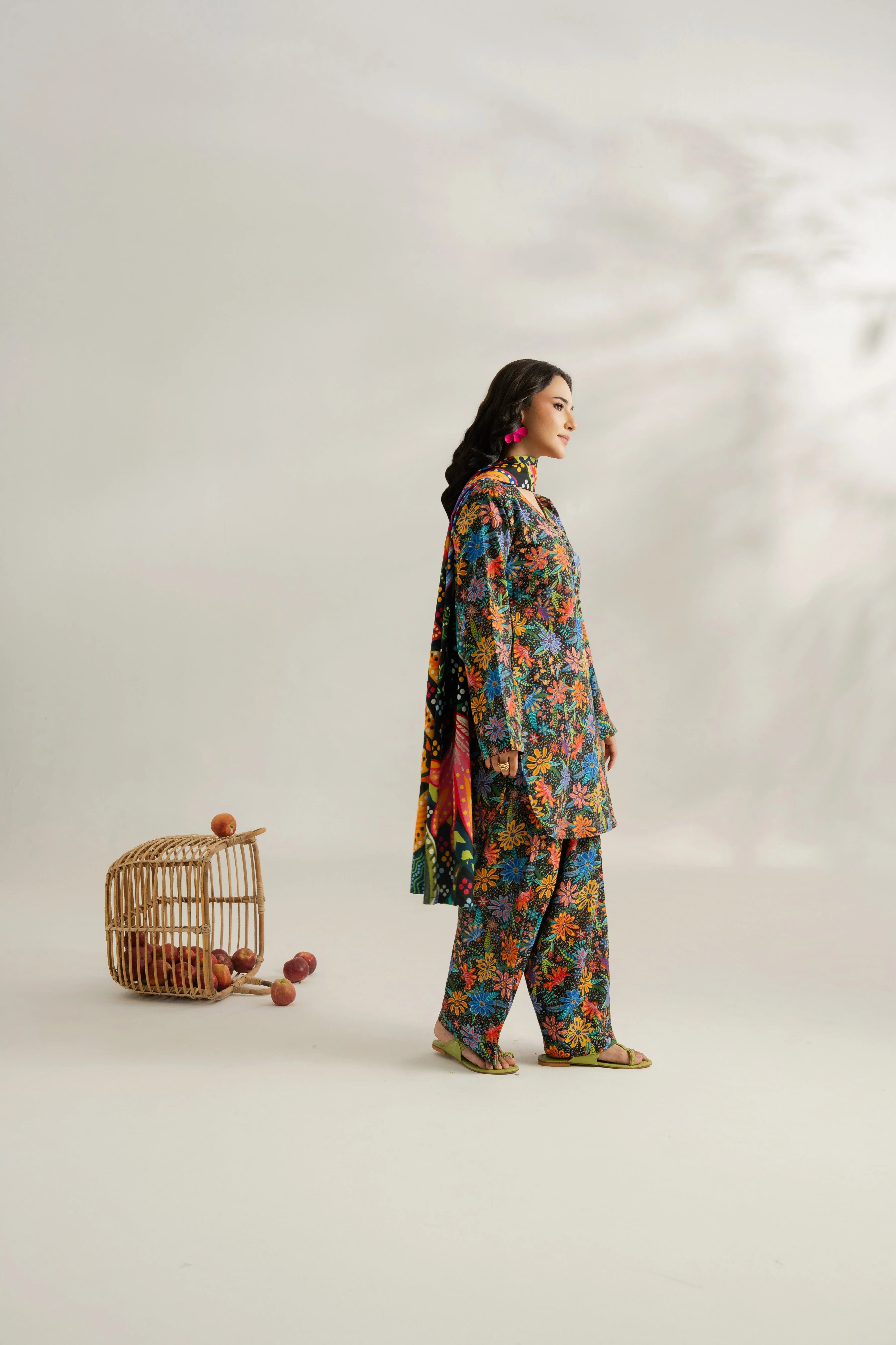 Feathers Unstitched Winter Arrivals Suit-KREST-FT582 - Image 5