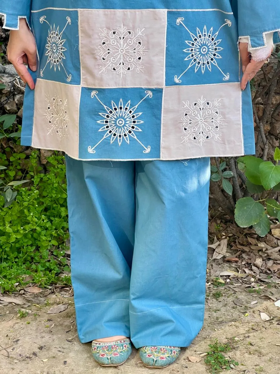 Urban Cut Stitched Co Ords Emb Cotton Eid Edit-C0267 - Image 7