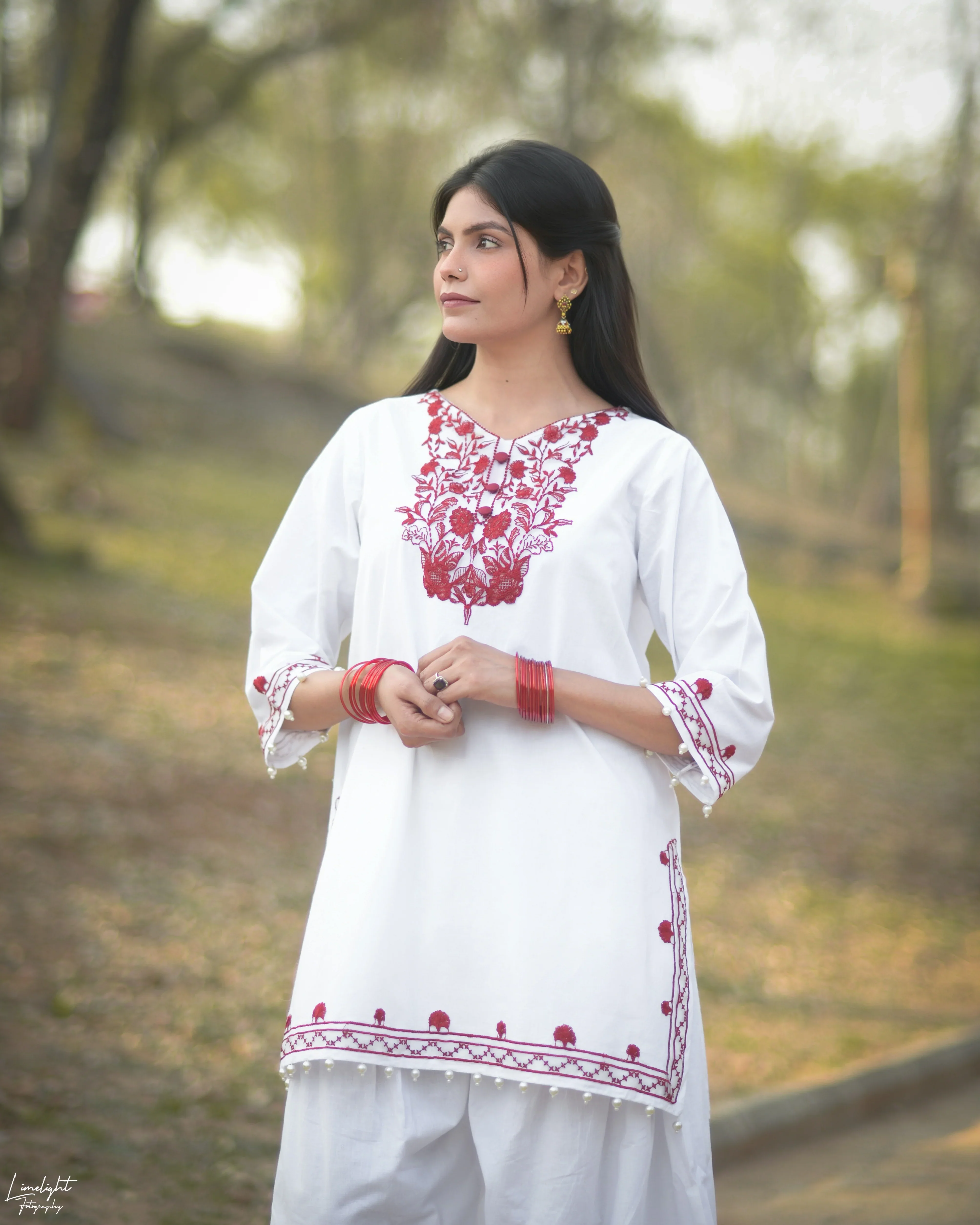 Urban Cut Stitched Co Ords Emb Cotton Eid Edit-C0256 - Image 5
