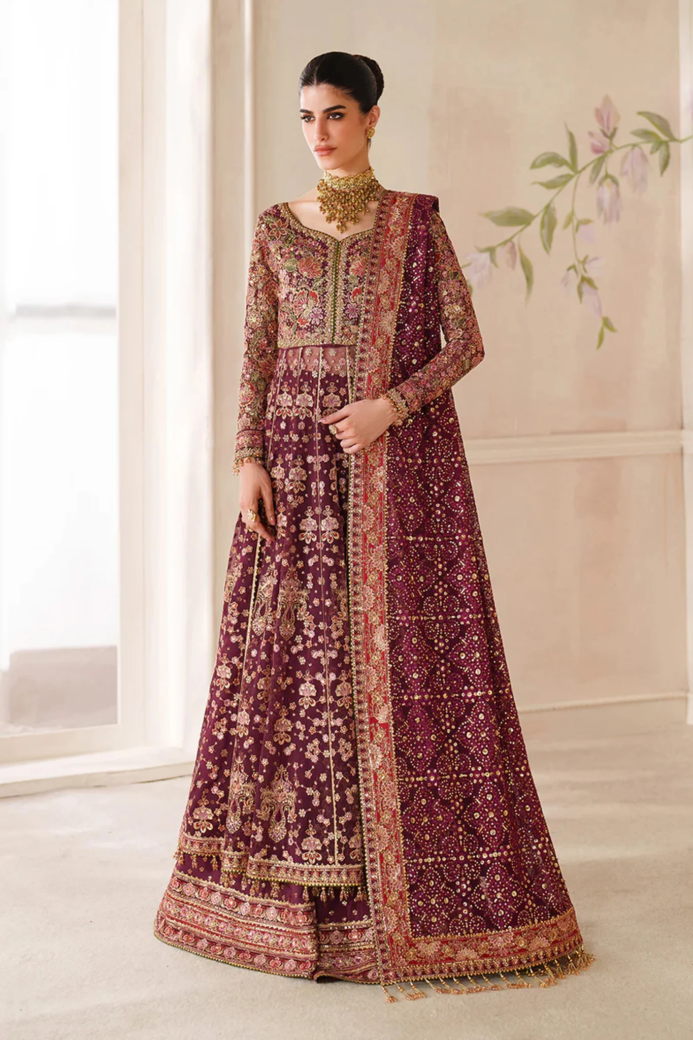 Chantelle By Baroque Unstitched 3 Piece Luxury Formals Vol-14 Suit-V14-D05