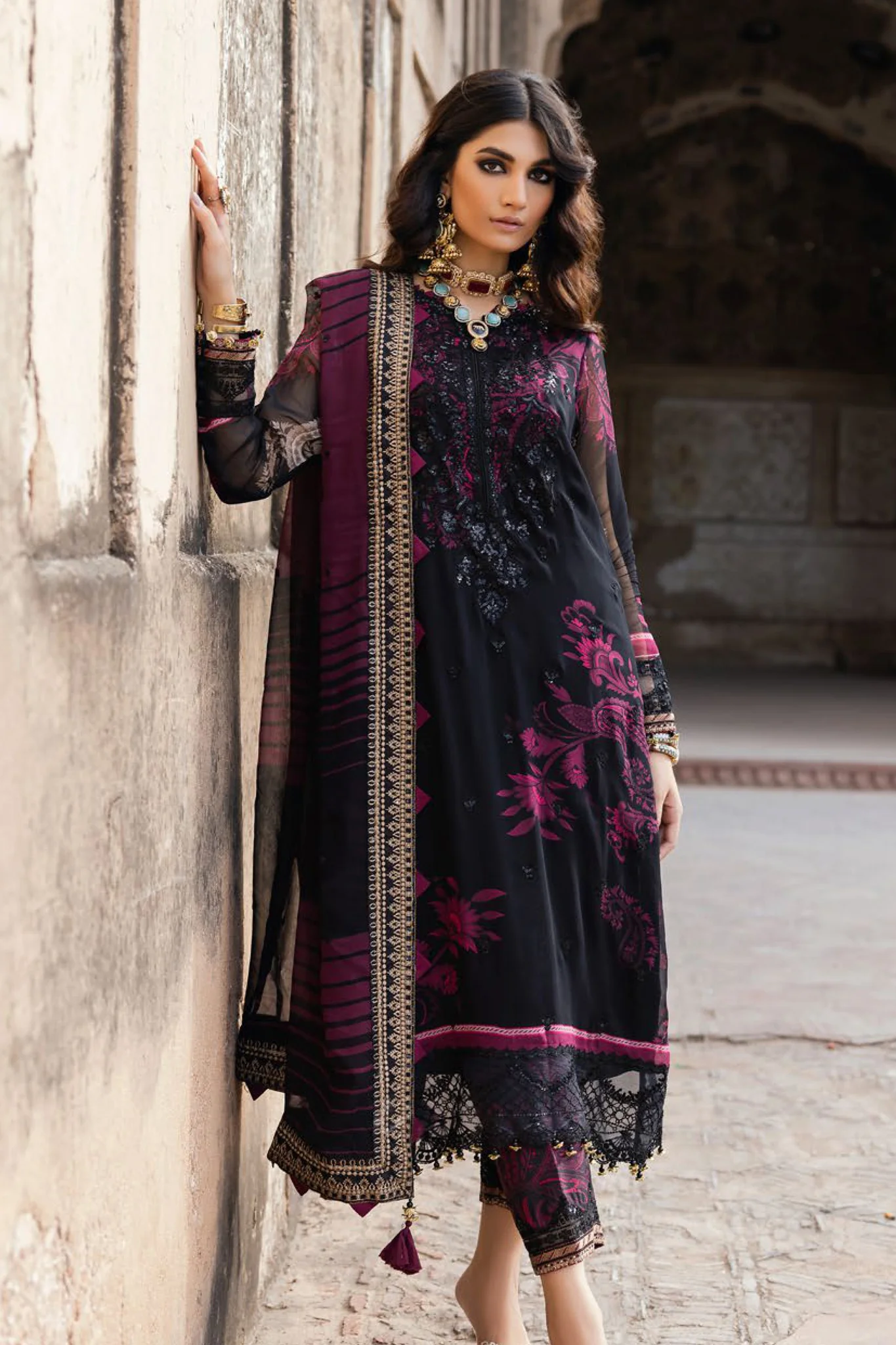 Vasal By Charizma Unstitched 3 Piece Luxury Chiffon Vol-02 Suit-VSL5-10