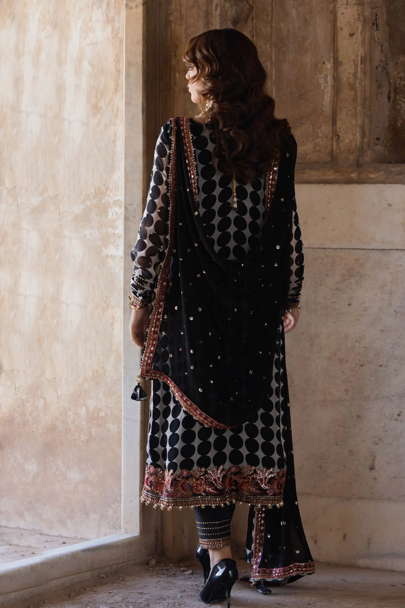 Vasal By Charizma Unstitched 3 Piece Luxury Chiffon Vol-02 Suit-VSL5-13 - Image 3