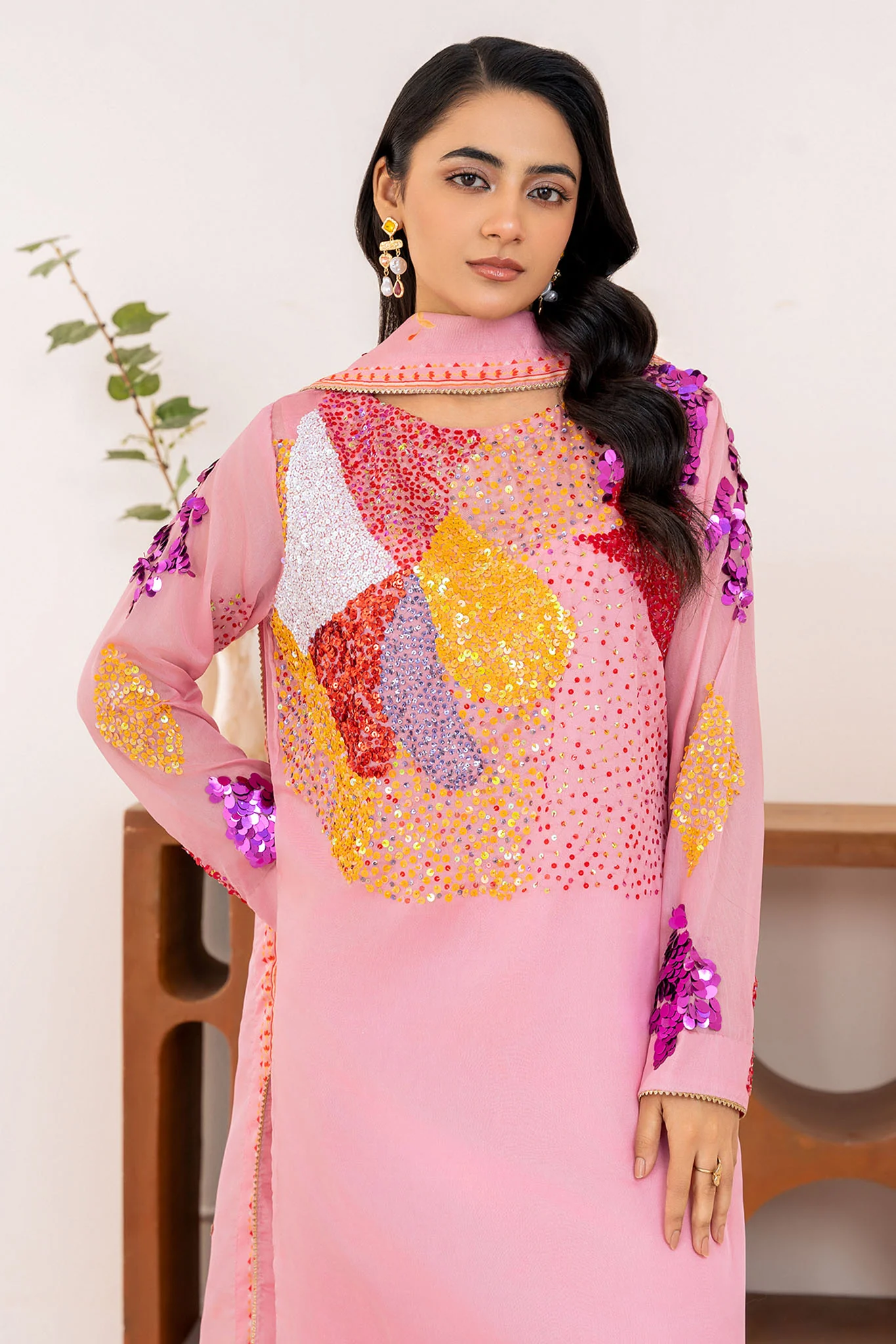 Velora By Stitch Vibes Stitched 4 Piece Suit-Candy Cloud - Image 2