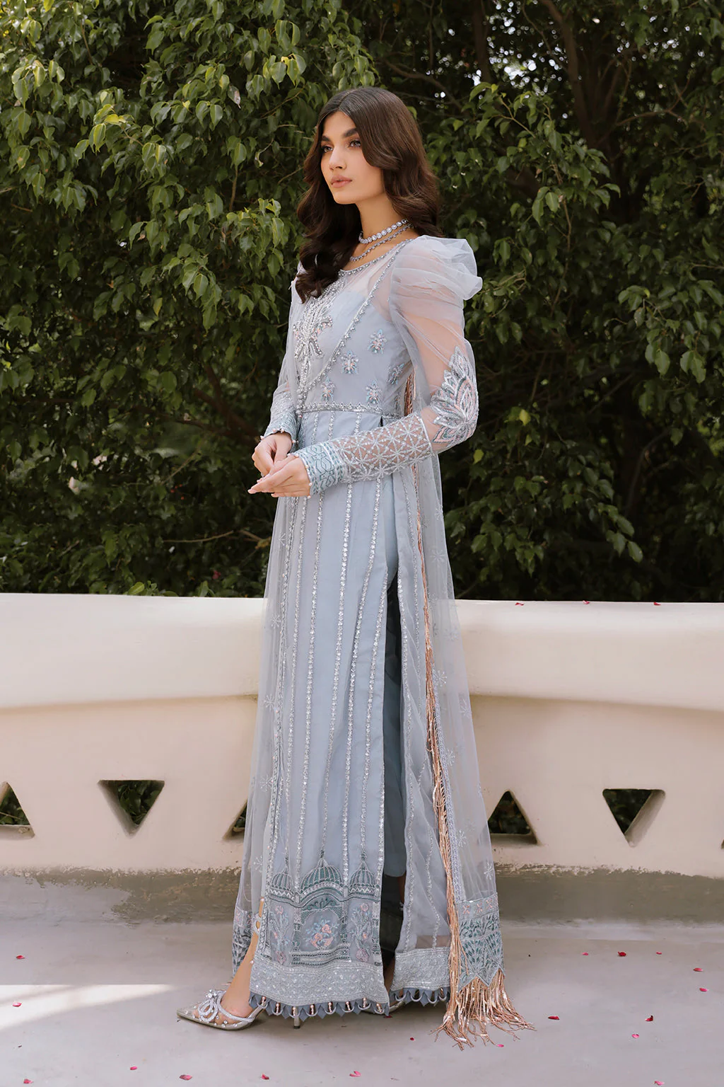 Zarposh Unstitched 3 Piece Formals Collection-VERBENA - Image 5