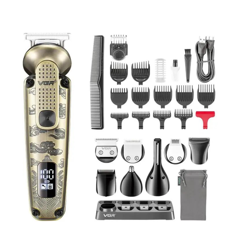 VGR-V-103 8-In-1 Face Hair Body & Private Parts Multi Grooming Kit