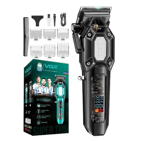 VGR-V-600 Professional Cordless Hair Clipper for Men & Barbers