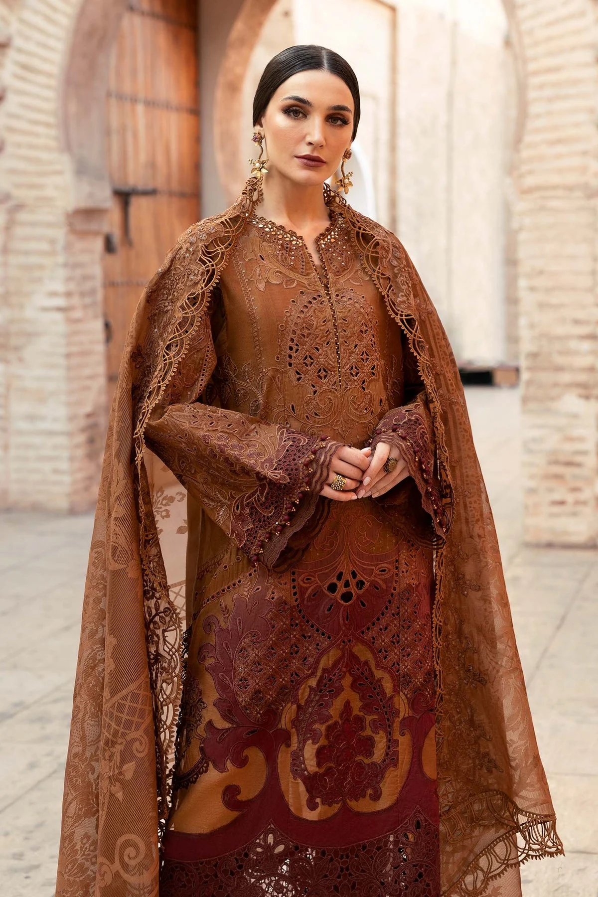 Voyage A'Luxe By Maria B Unstitched 3 Piece Lawn Suit-ML-2501-B - Image 3