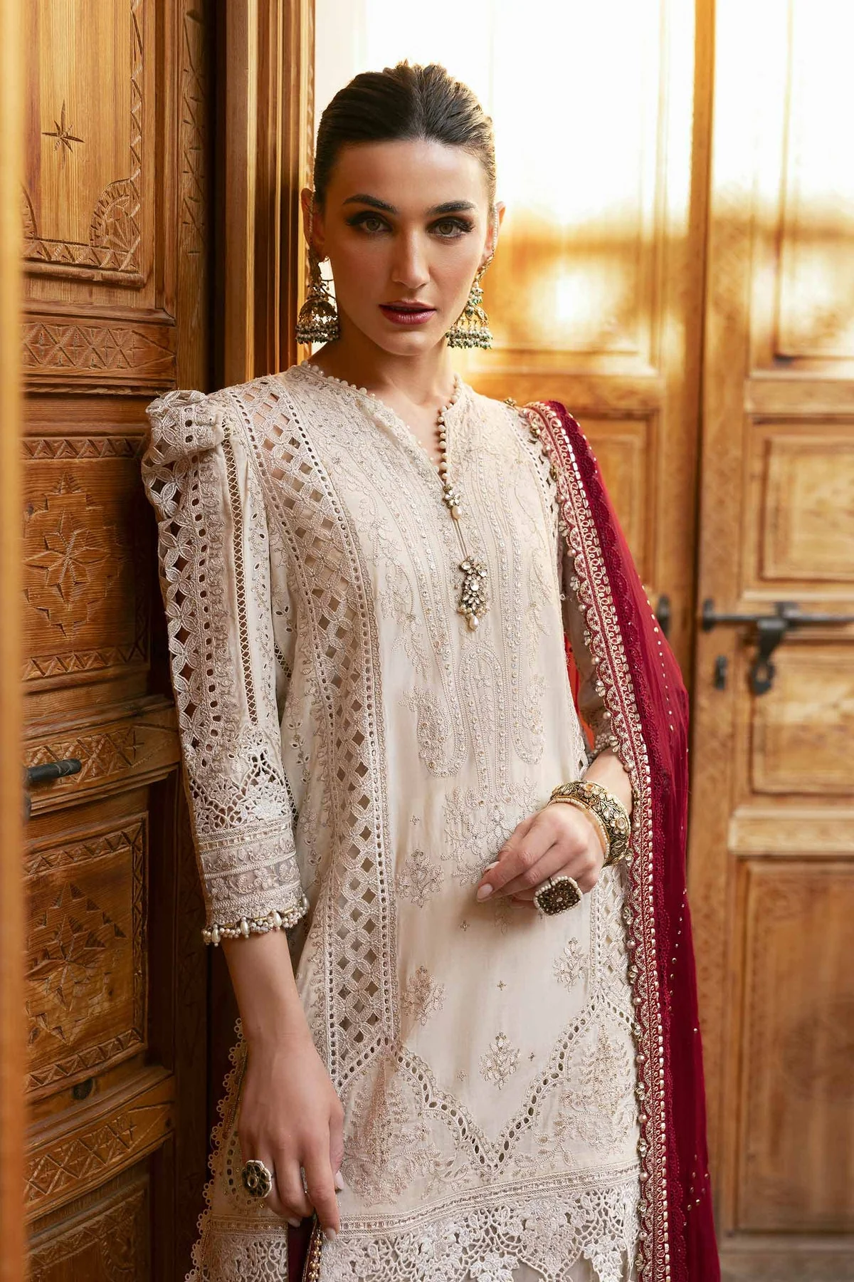Voyage A'Luxe By Maria B Unstitched 3 Piece Lawn Suit-ML-2511-B - Image 5