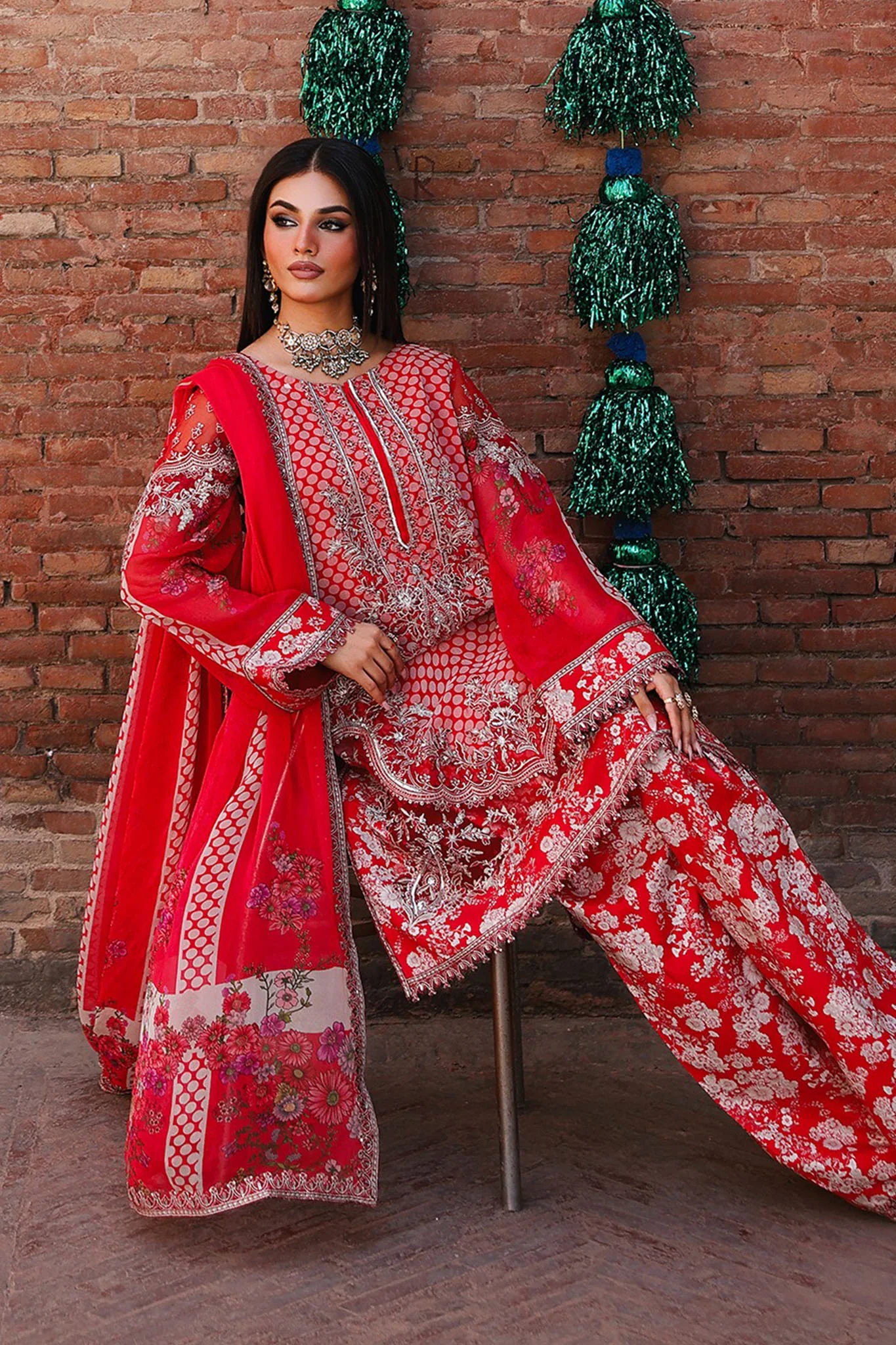 Vasal By Charizma Unstitched 3 Piece Luxury Chiffon Vol-03 Drop-02 Suit-VSL25-16 - Image 6
