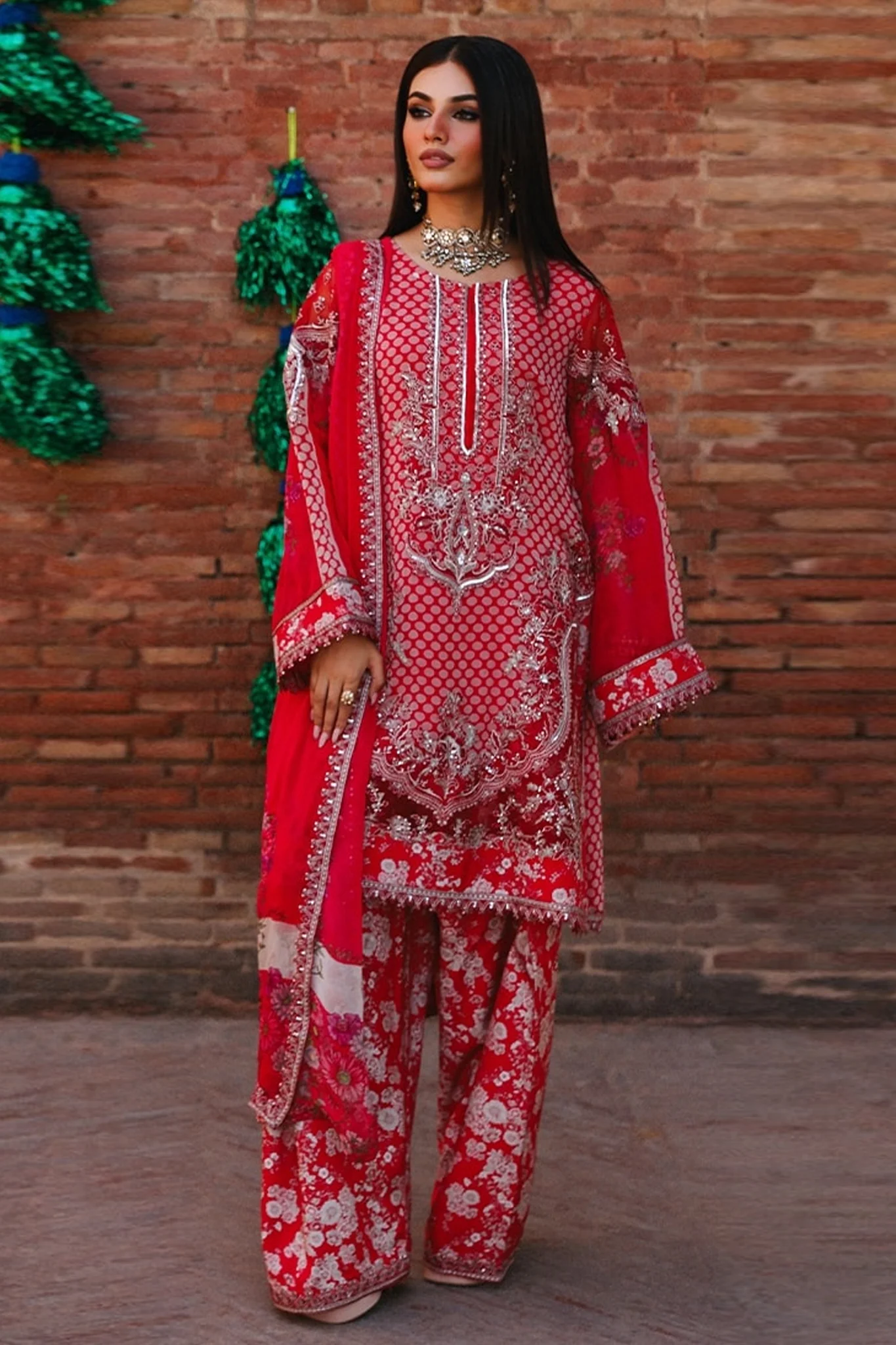 Vasal By Charizma Unstitched 3 Piece Luxury Chiffon Vol-03 Drop-02 Suit-VSL25-16 - Image 7