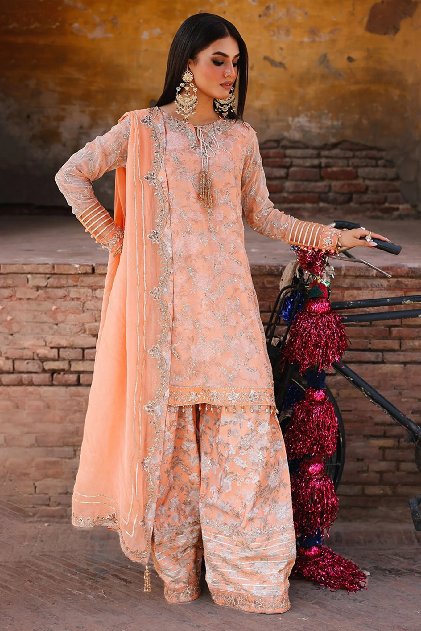 Vasal By Charizma Unstitched 3 Piece Luxury Chiffon Vol-03 Drop-02 Suit-VSL25-19 - Image 5