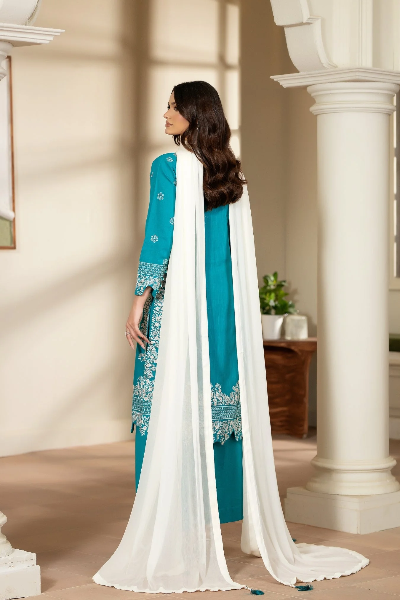 Justuju By Inara Stitched 3 Piece Winter Suit-NAAZ DR-04 - Image 3