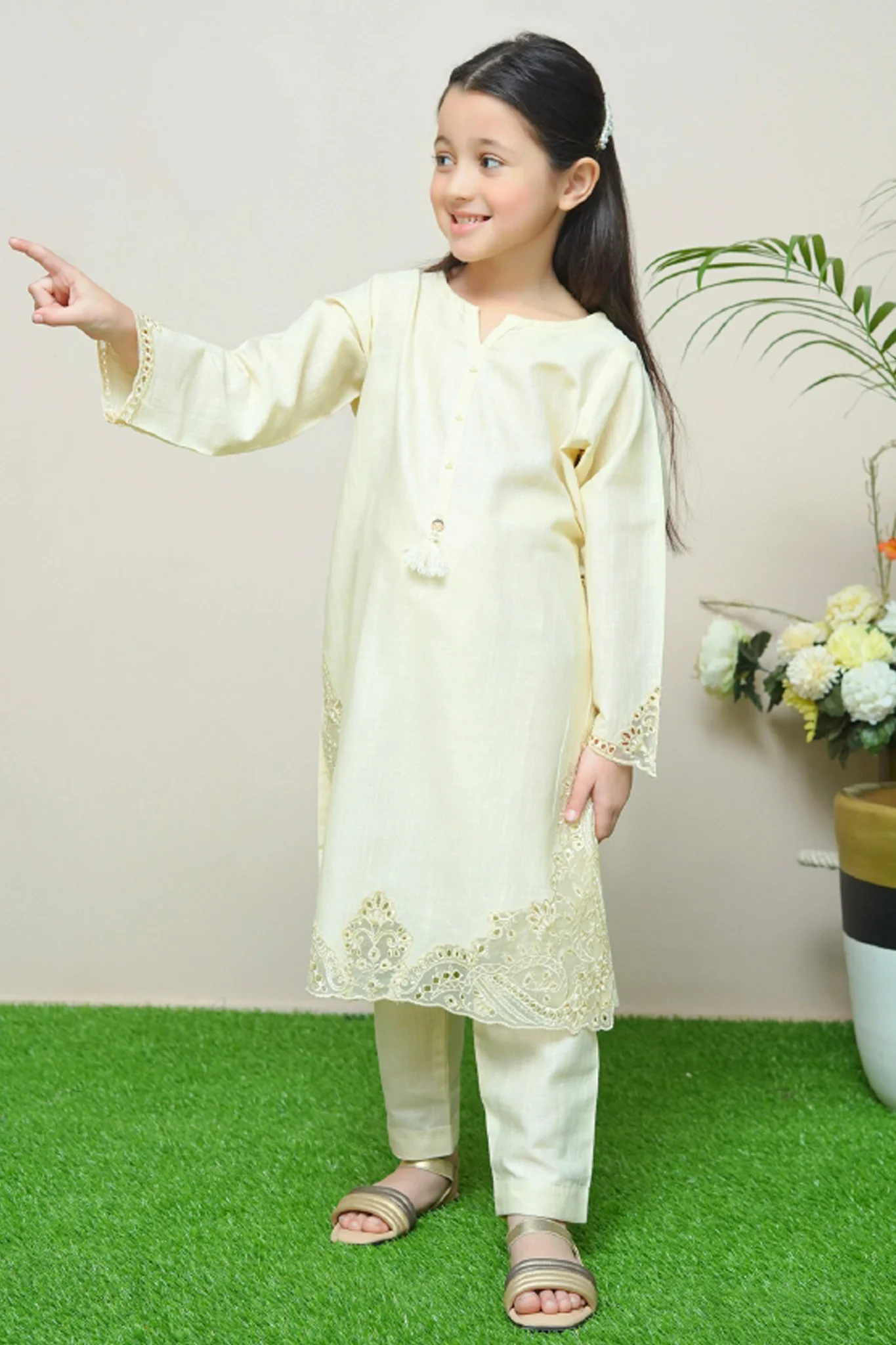 Whimsical Winters By Shanzey Stitched 2 Piece Emb Khaddar Suit-SHK-3112 - Image 3