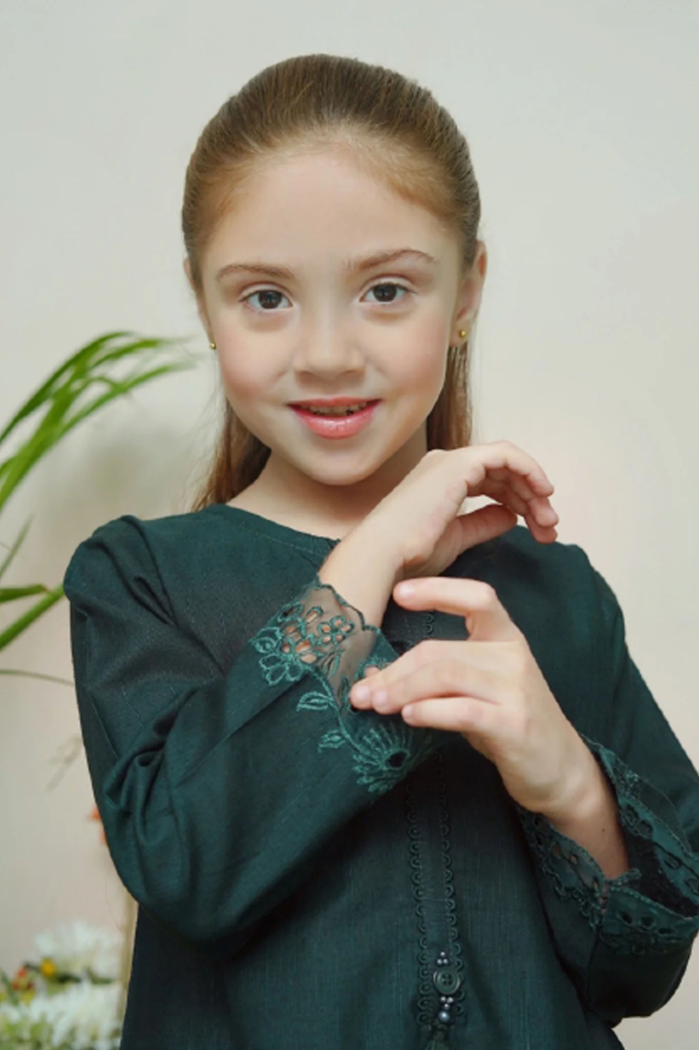Whimsical Winters By Shanzey Stitched 2 Piece Emb Khaddar Suit-SHK-3114 - Image 2