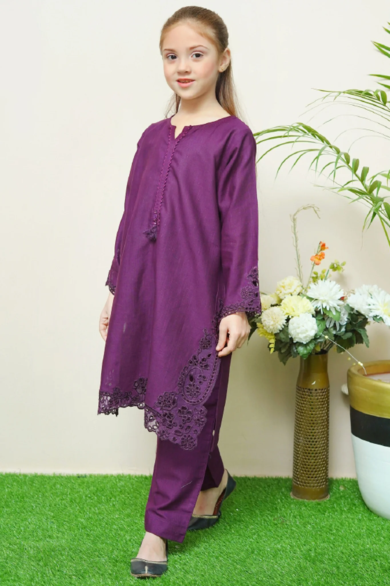 Whimsical Winters By Shanzey Stitched 2 Piece Emb Khaddar Suit-SHK-3116