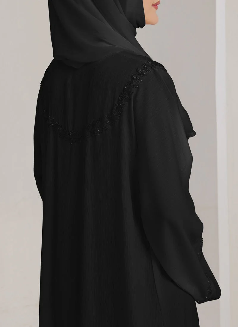 Hijab Ul Hareem Zoom Nida Hand Work Abaya - 0116-J-1076 - Image 8
