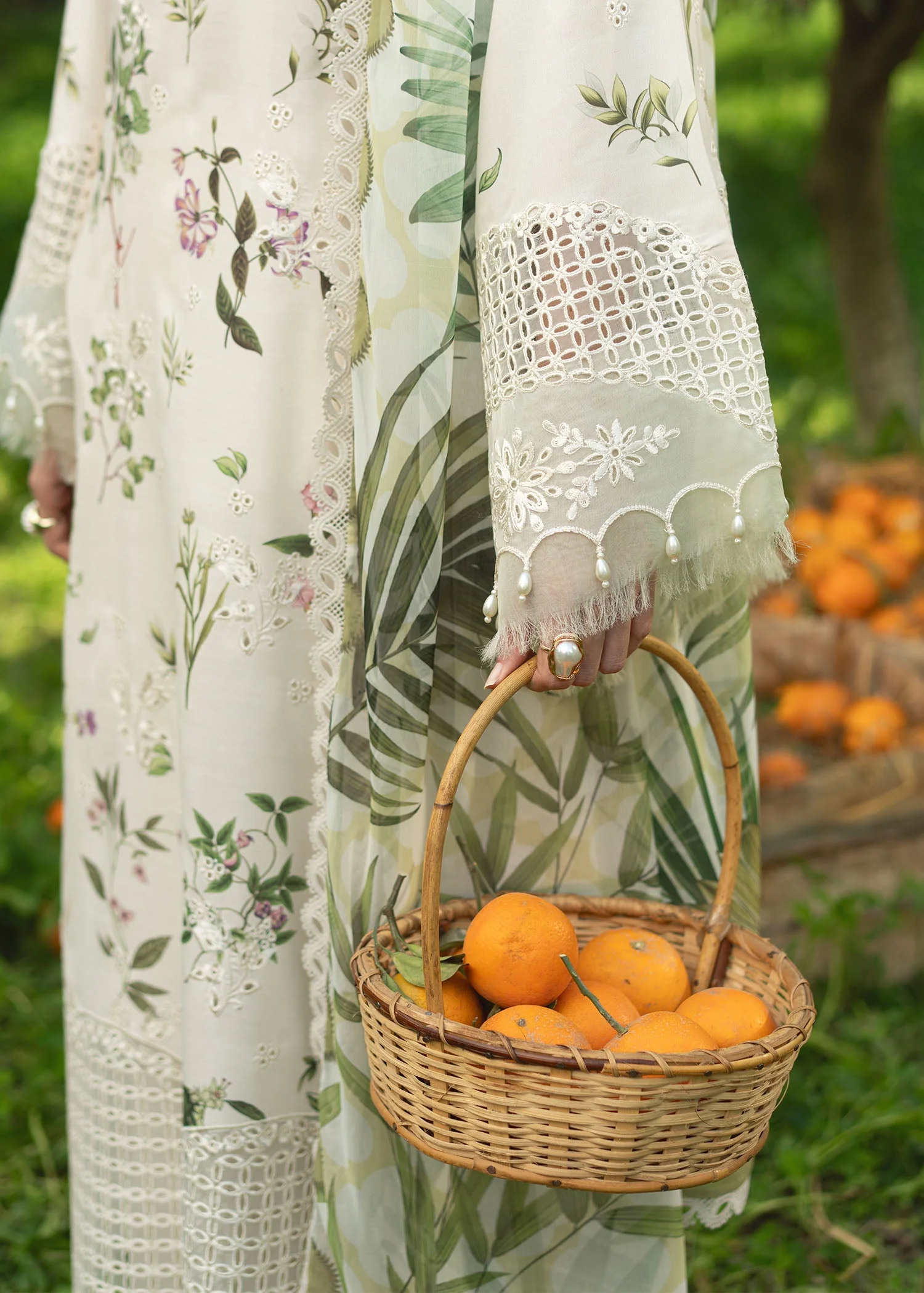 Printkari By Sardinia Unstitched 3 Piece Lawn Collection-White Tulip - Image 4