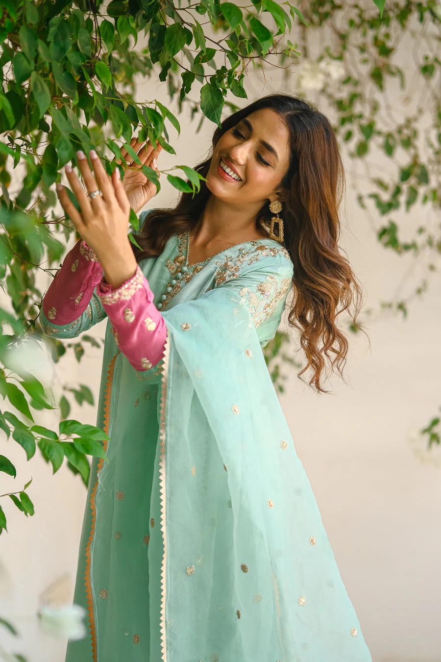 Sprinkles Stitched 3 Piece Formals Luxury Festive Women Suit-Aqua Grace 3pcs- Embroidered - Image 2