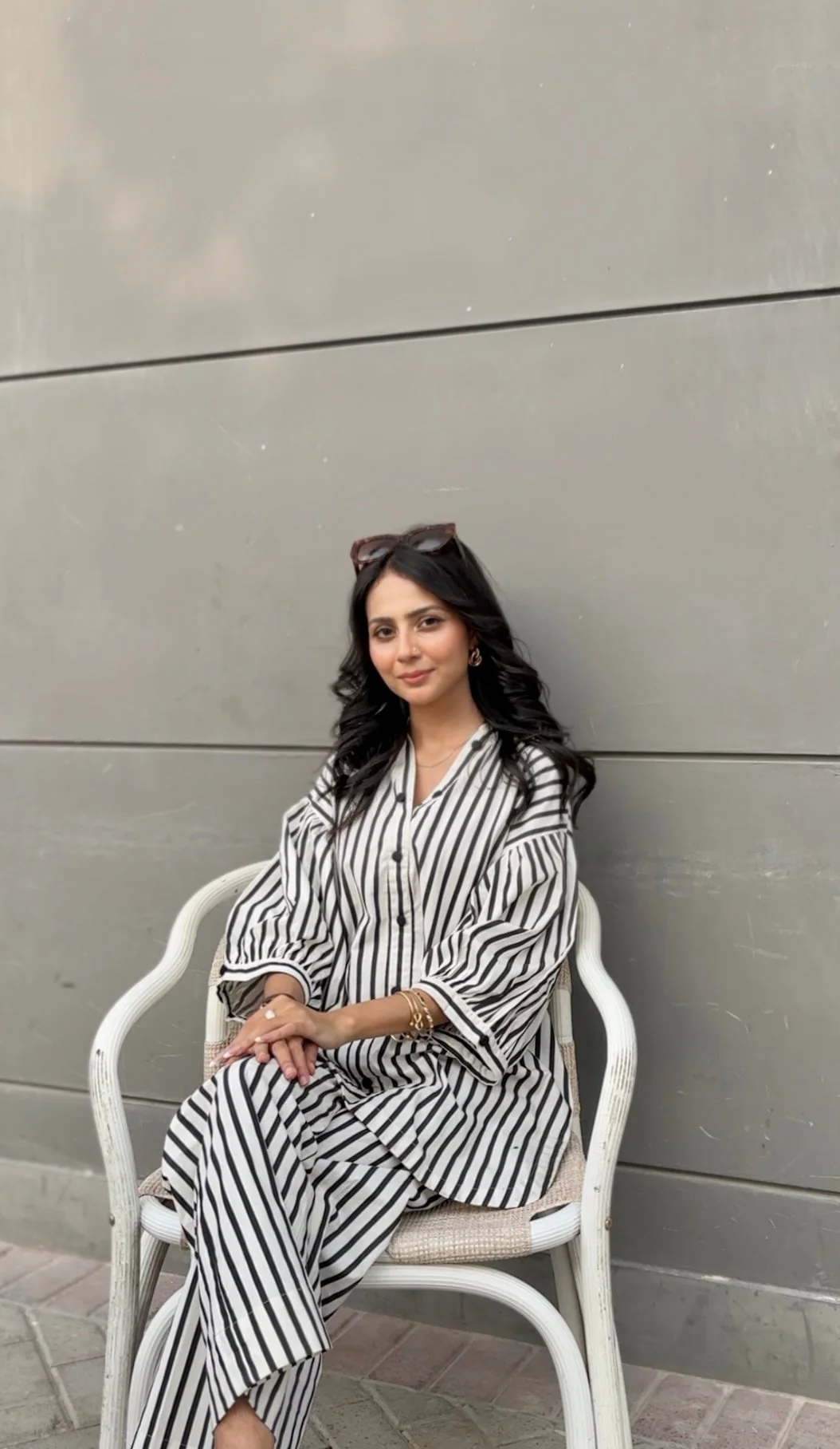 Urban Cut Women's Striped Cotton Co-Ord Set 2 Piece Suit - Image 4