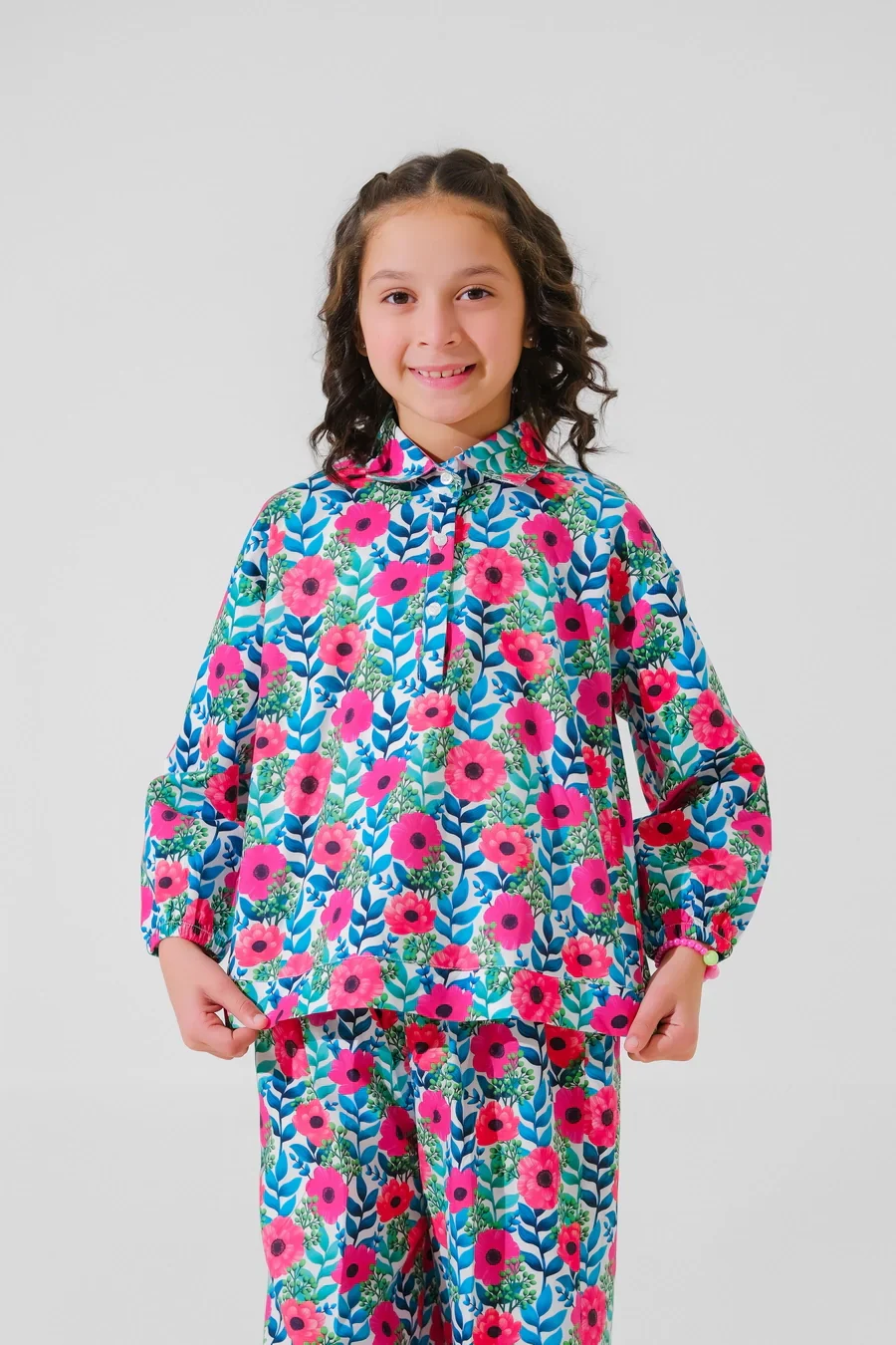 Dhaga Stitched 2 Piece Premium Cambric Kids Suit-Wren - Image 6