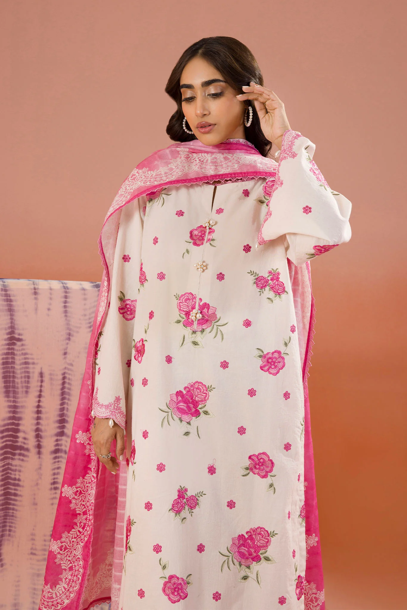 Zellbury Unstitched 3 Piece Dyed Cotton Suit-WUC-0067 - Image 2