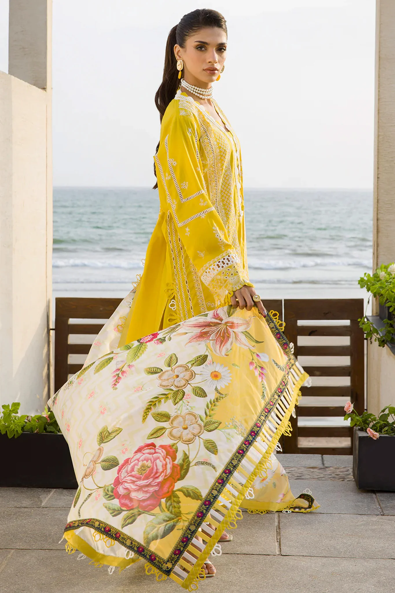 Zellbury Unstitched 3 Piece Chikankari Cotton Vol-04 Suit-WUC-0073 - Image 3