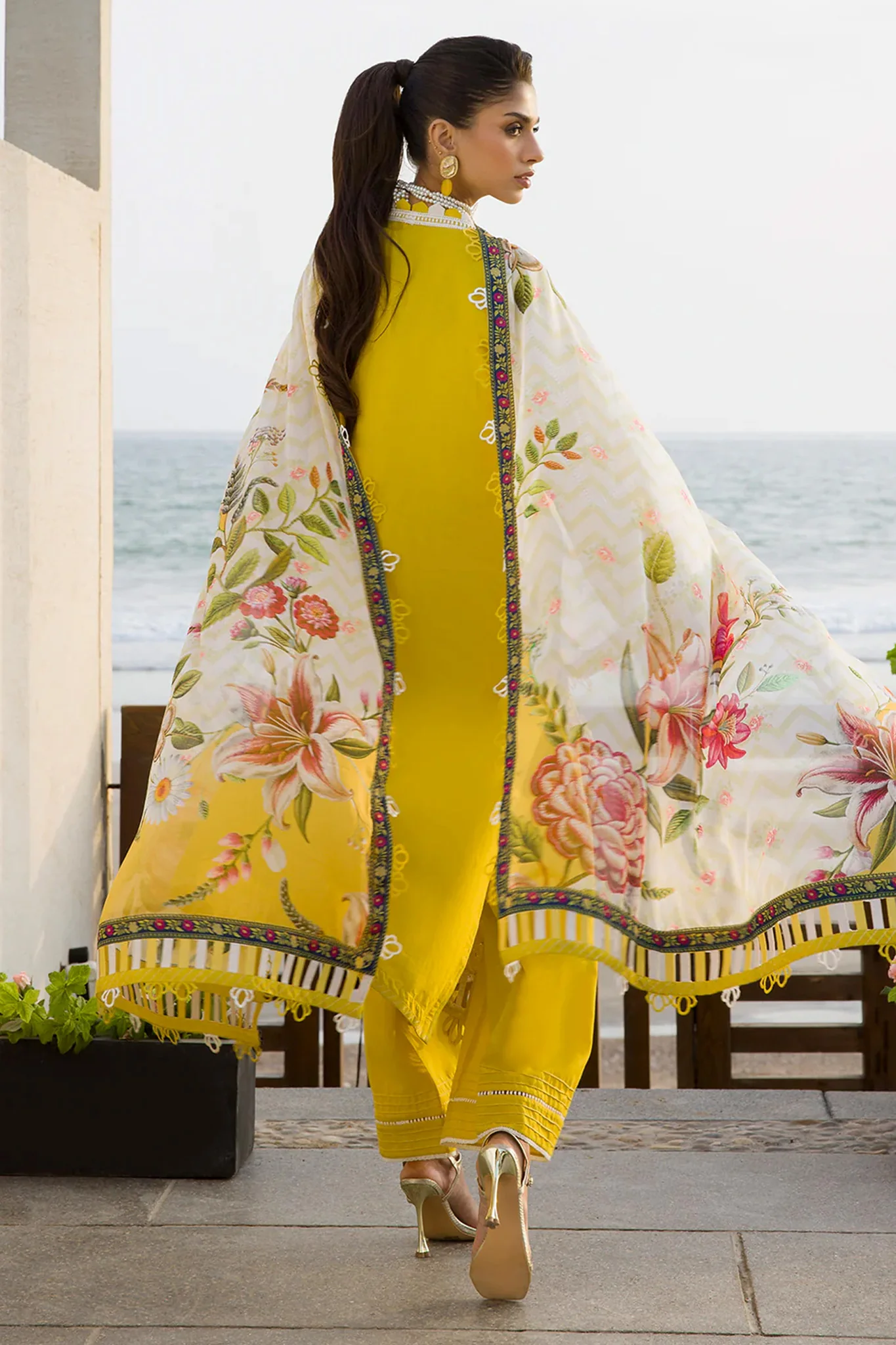 Zellbury Unstitched 3 Piece Chikankari Cotton Vol-04 Suit-WUC-0073 - Image 4