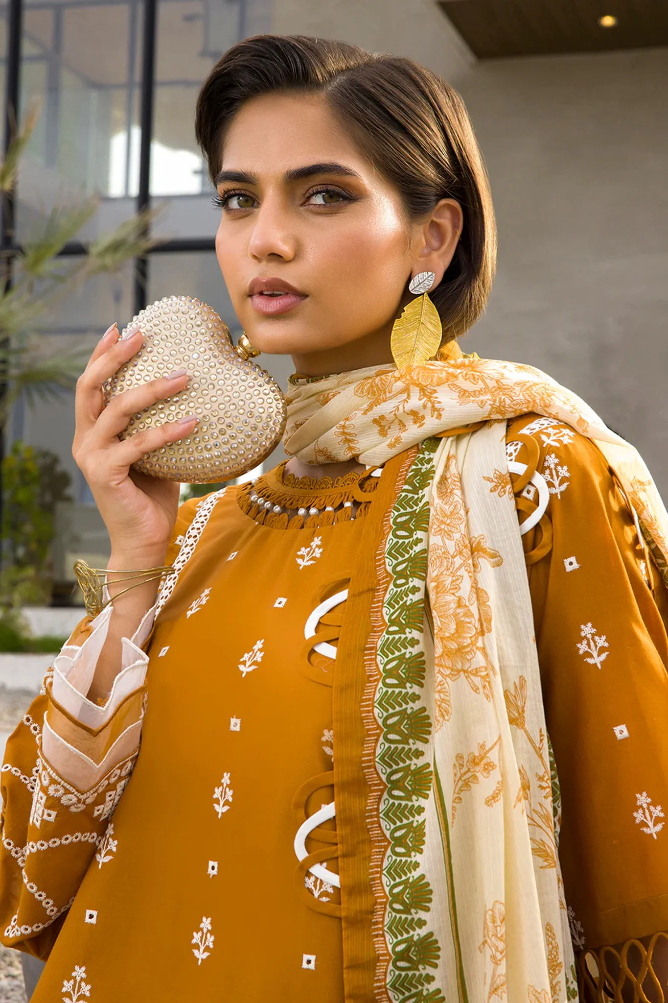 Zellbury Unstitched 3 Piece Chikankari Cotton Vol-04 Suit-WUC-0074 - Image 2