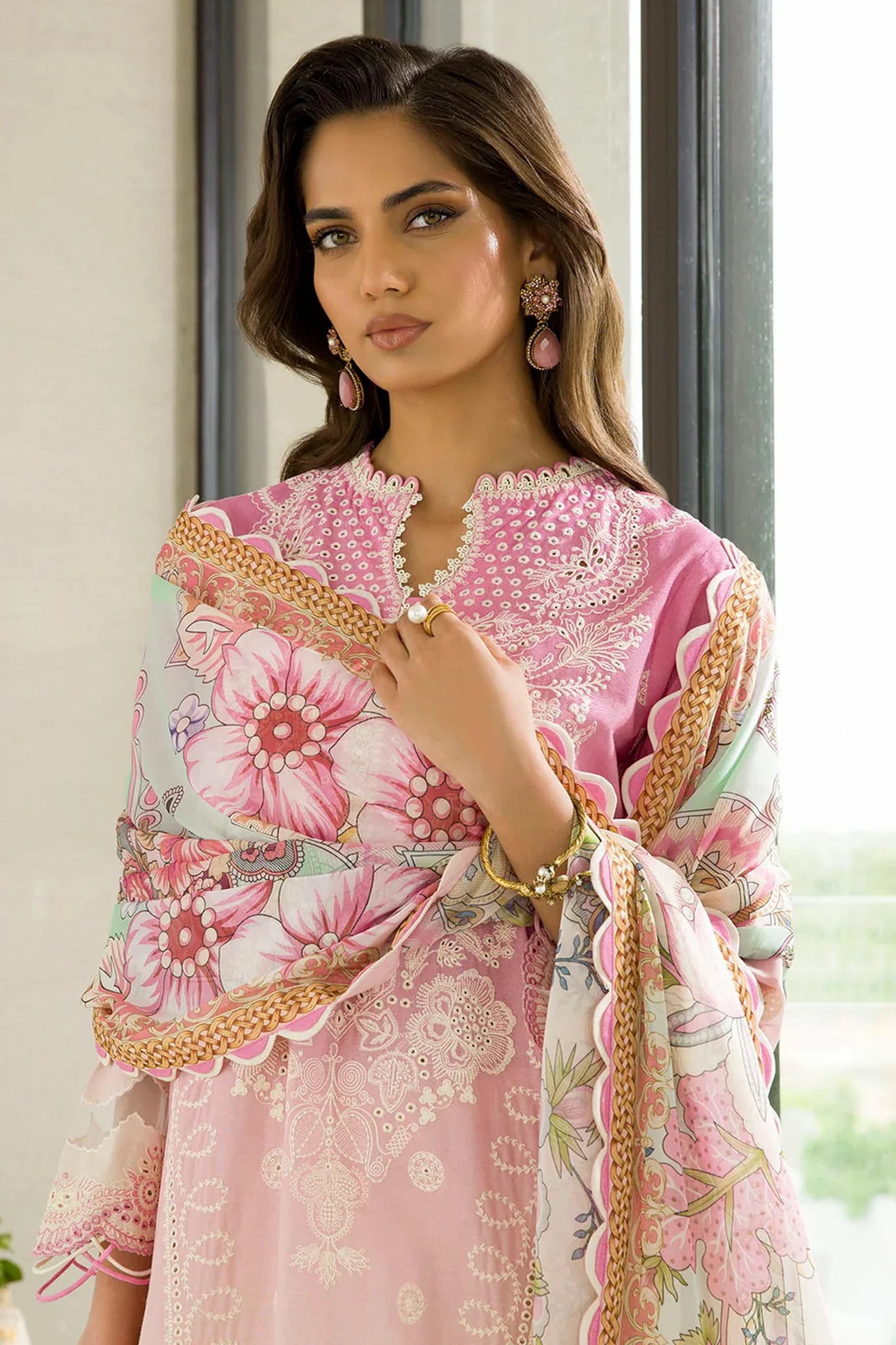 Zellbury Unstitched 3 Piece Chikankari Cotton Vol-04 Suit-WUC-0083 - Image 2