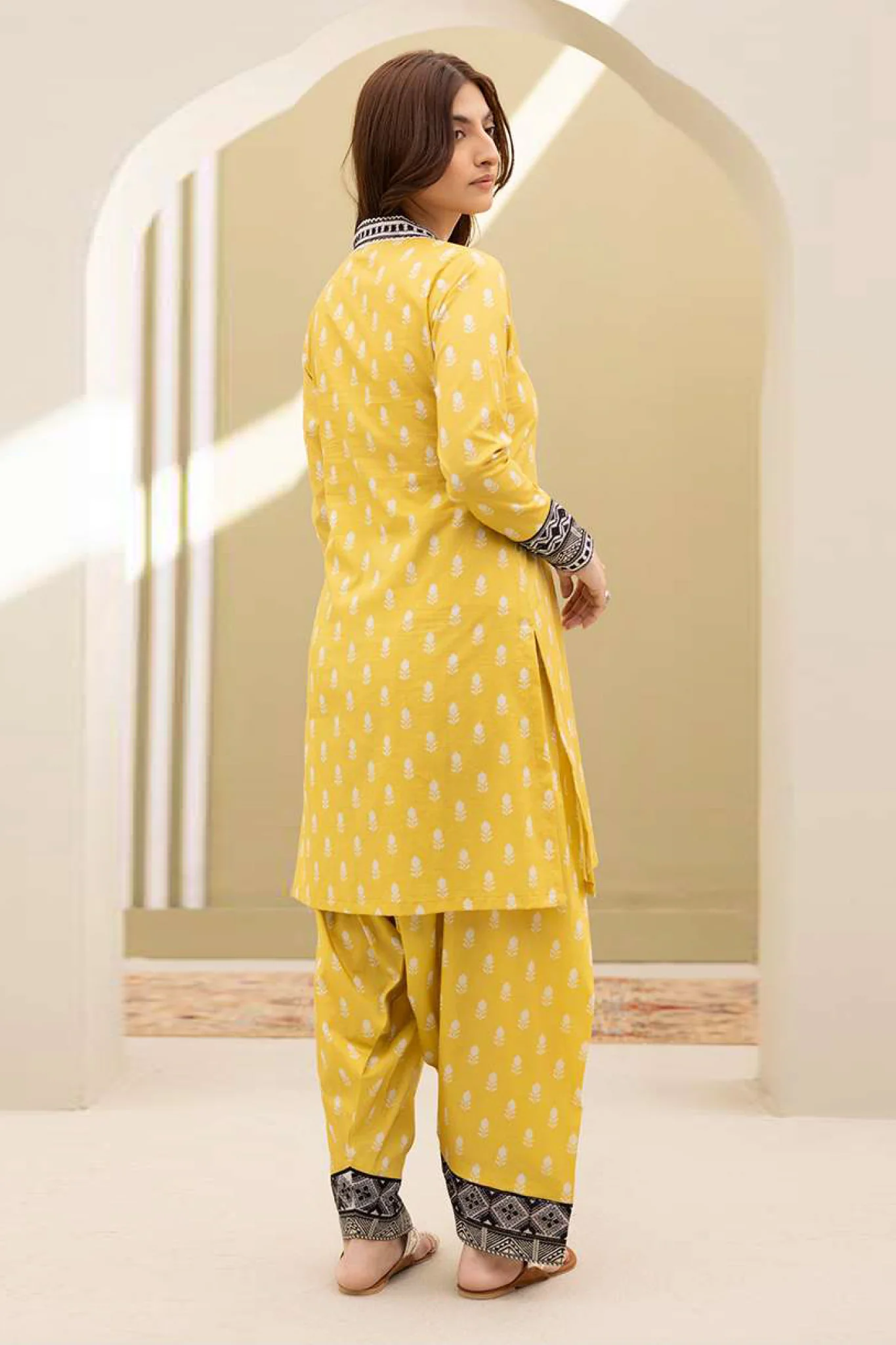 Zellbury Unstitched 2 Piece Lawn Vol-07 Suit-WUS-20170 - Image 3