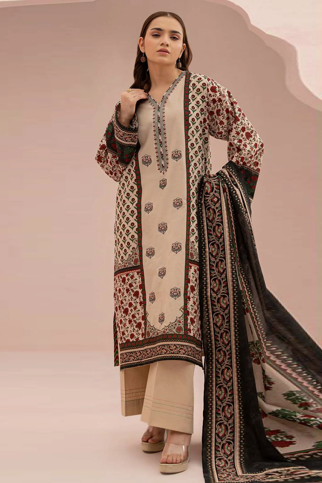 Zellbury Unstitched 2 Piece Lawn Vol-07 Suit-WUS-20489