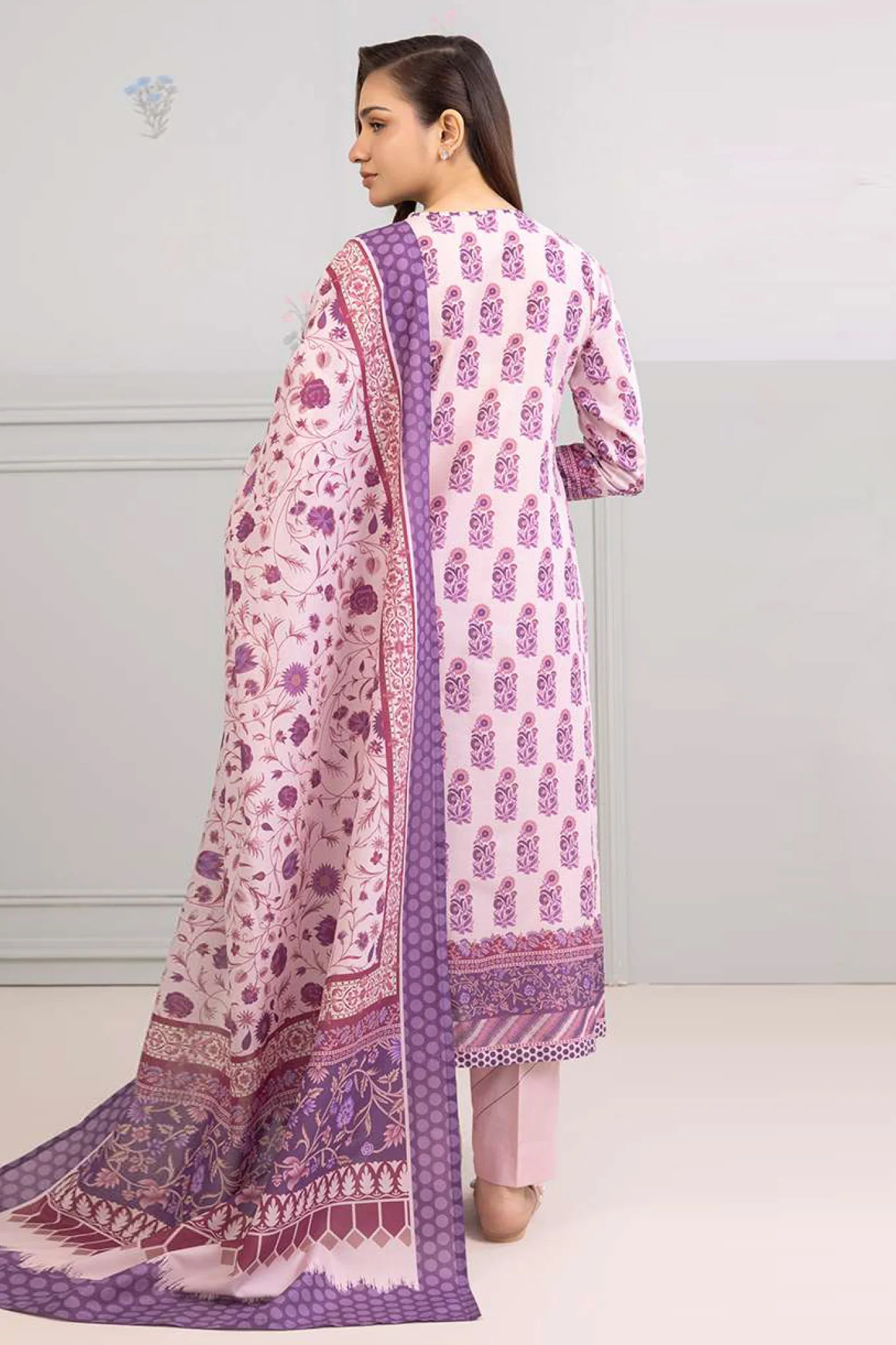 Zellbury Unstitched 3 Piece Lawn Vol-07 Suit-WUS-30429 - Image 3