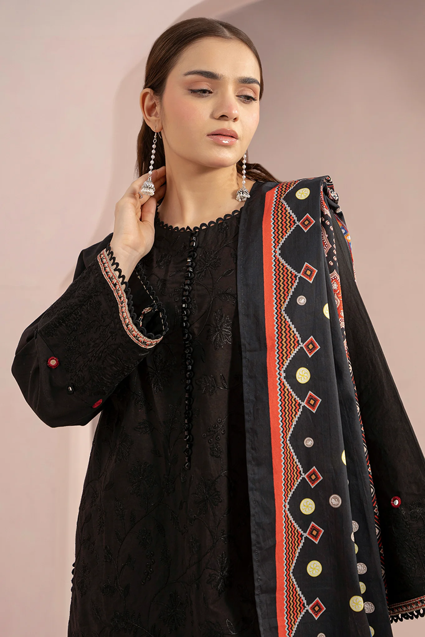 Zellbury Unstitched 3 Piece Lawn Suit-WUS25E30533 - Image 2