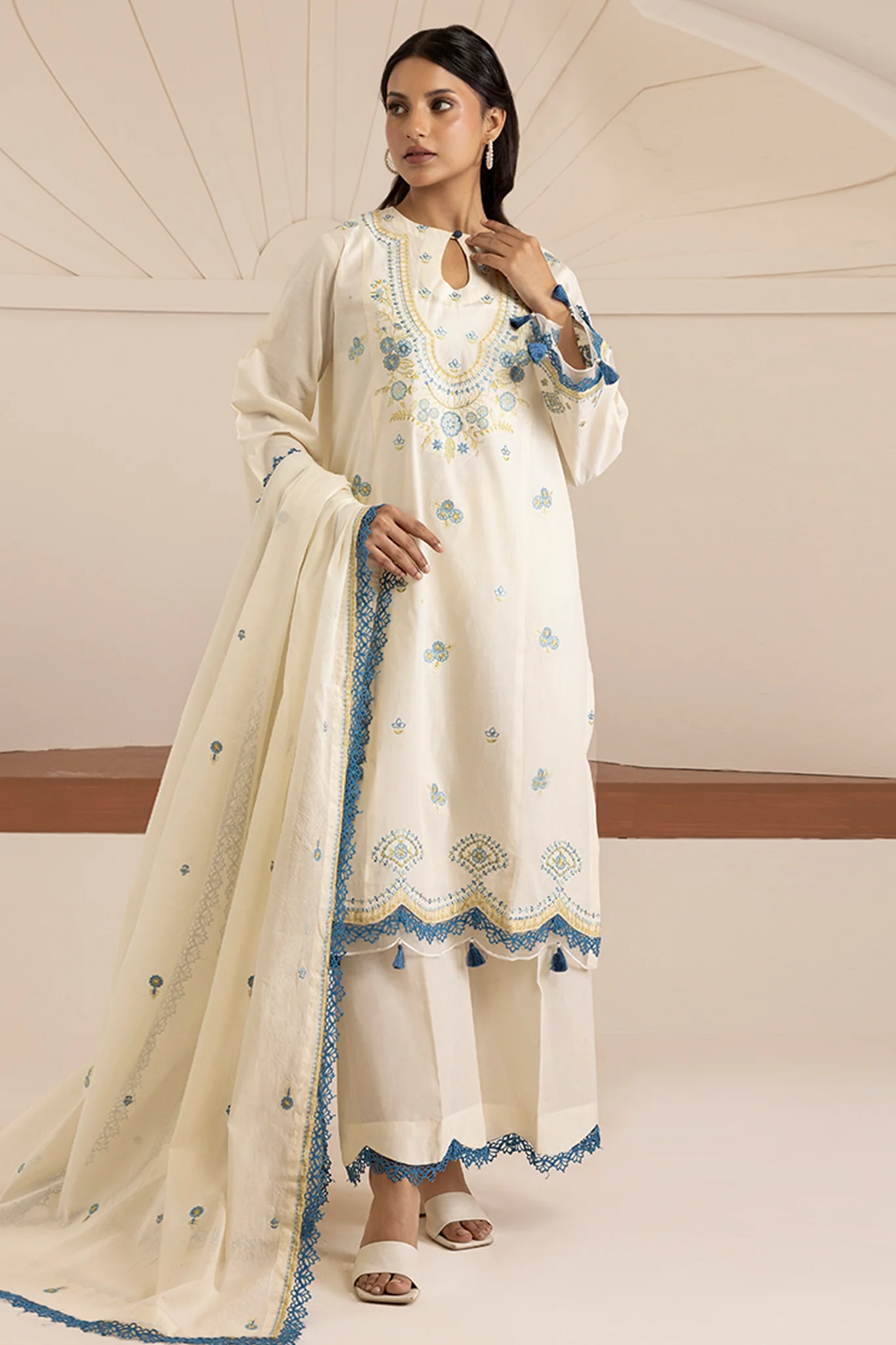 Zellbury Unstitched 3 Piece Lawn Suit-WUS26E30505