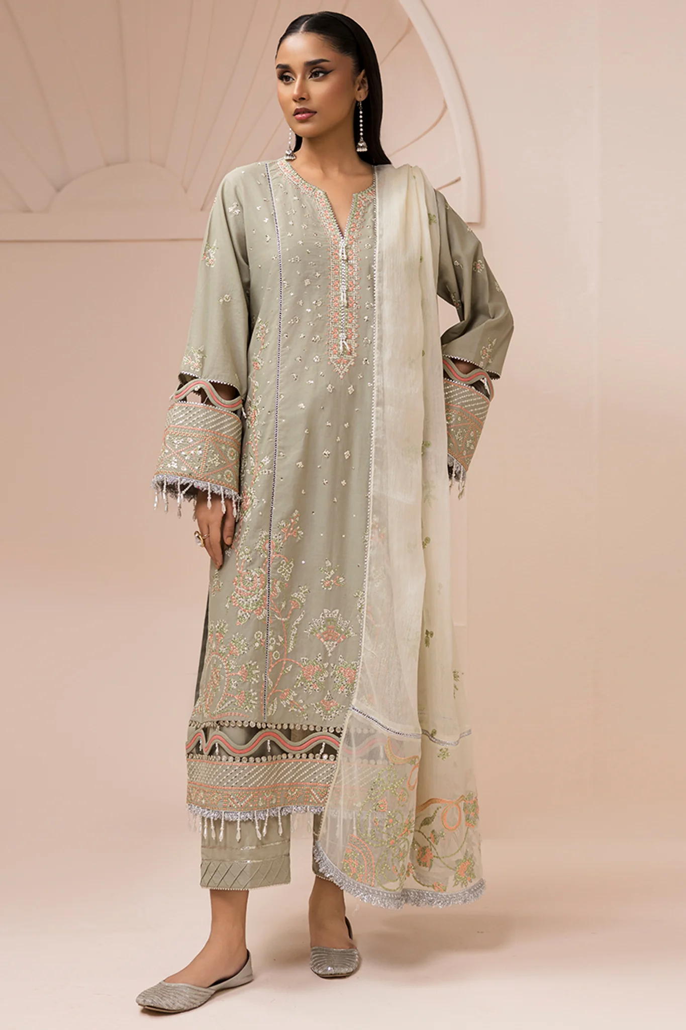 Zellbury Unstitched 3 Piece Lawn Suit-WUS26E30509