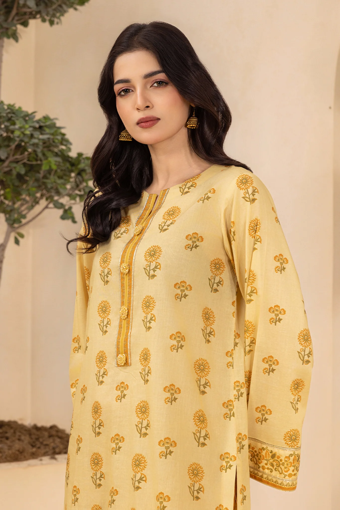 Zellbury Unstitched 2 Piece Lawn Suit-WUS26X20528 - Image 2