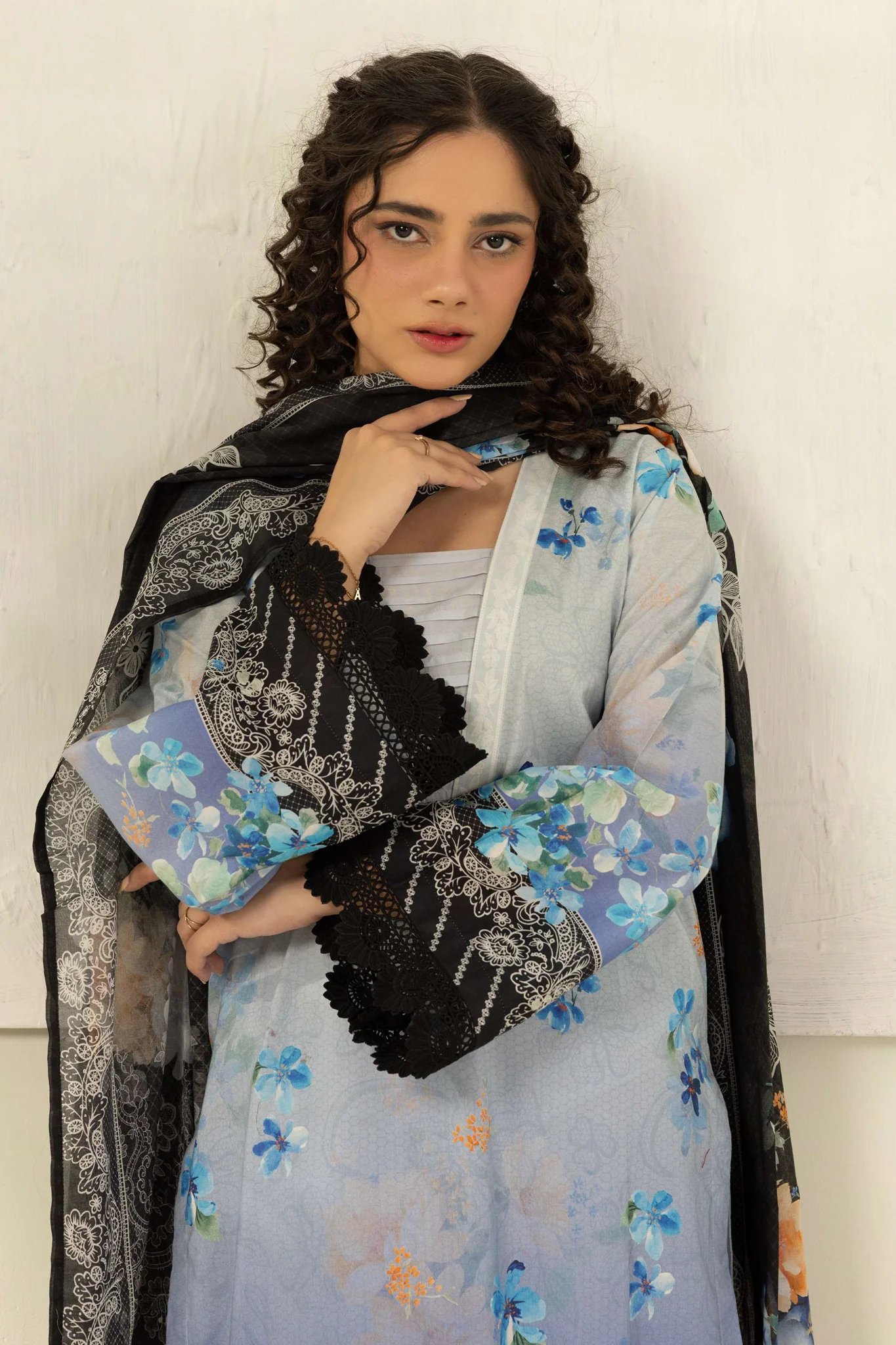 Zellbury Unstitched 3 Piece Digital Printed Lawn Suit-WUS26X30426 - Image 2