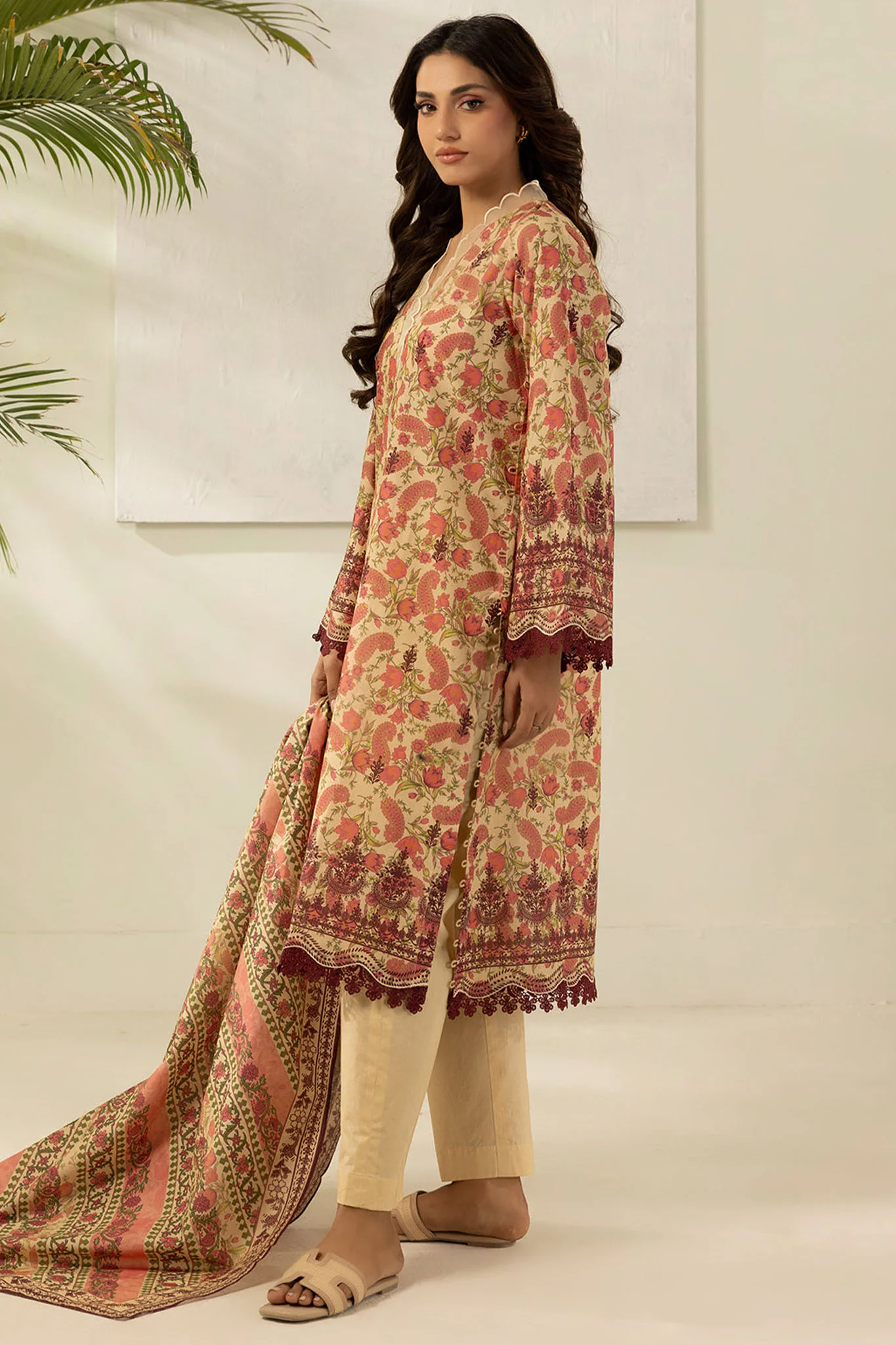 Zellbury Unstitched 3 Piece Lawn Edit 2 Suit-WUS26X30427 - Image 2