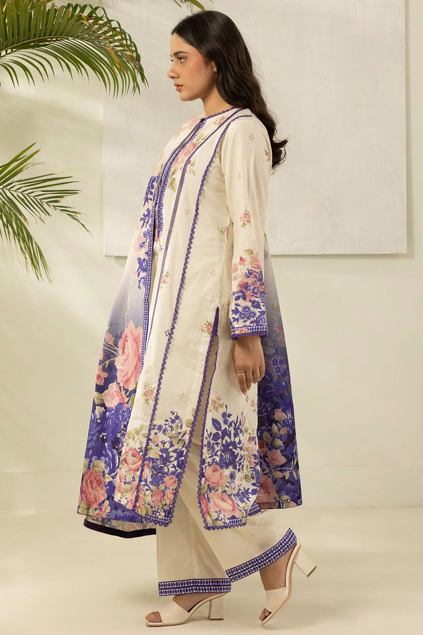 Zellbury Unstitched 3 Piece Lawn Edit 2 Suit-WUS26X30476 - Image 3