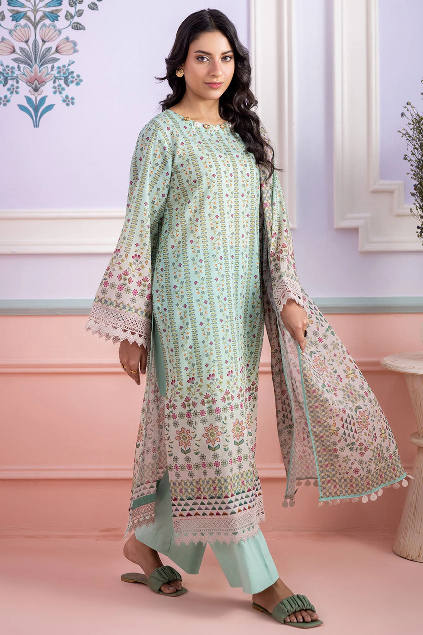 Zellbury Unstitched 3 Piece Lawn Edit 2 Suit-WUS26X30545 - Image 3