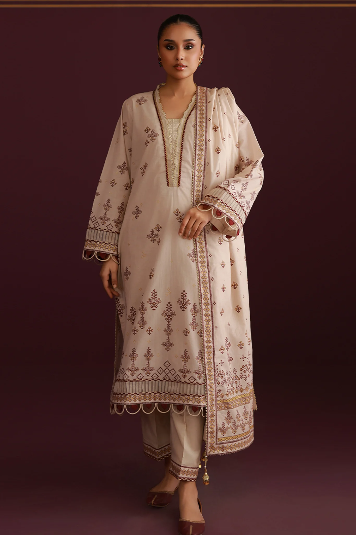 Zellbury Unstitched 3 Piece Lawn Suit-WUS26X30562