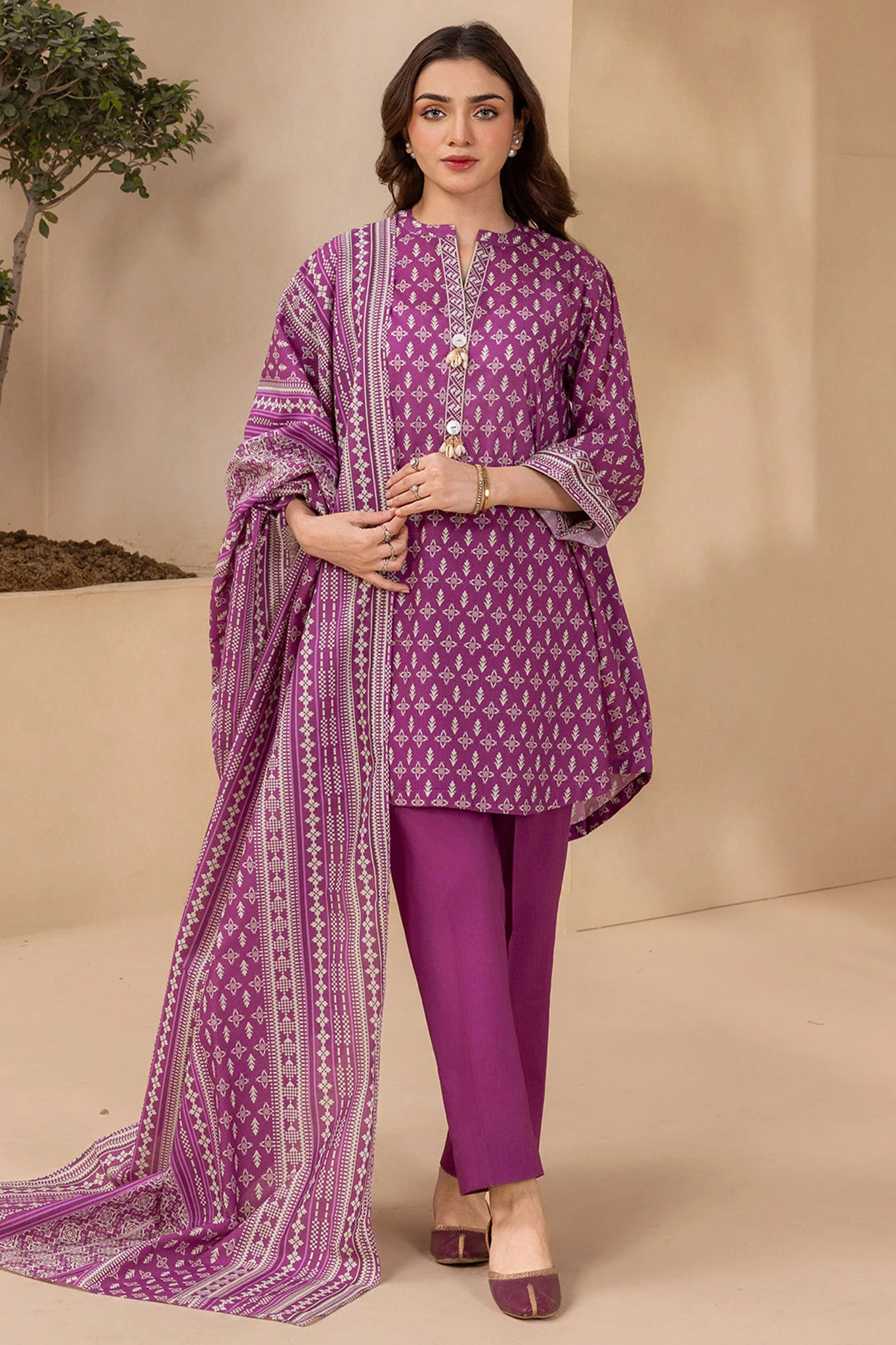 Zellbury Unstitched 3 Piece Lawn Edit 2 Suit-WUS26X30608