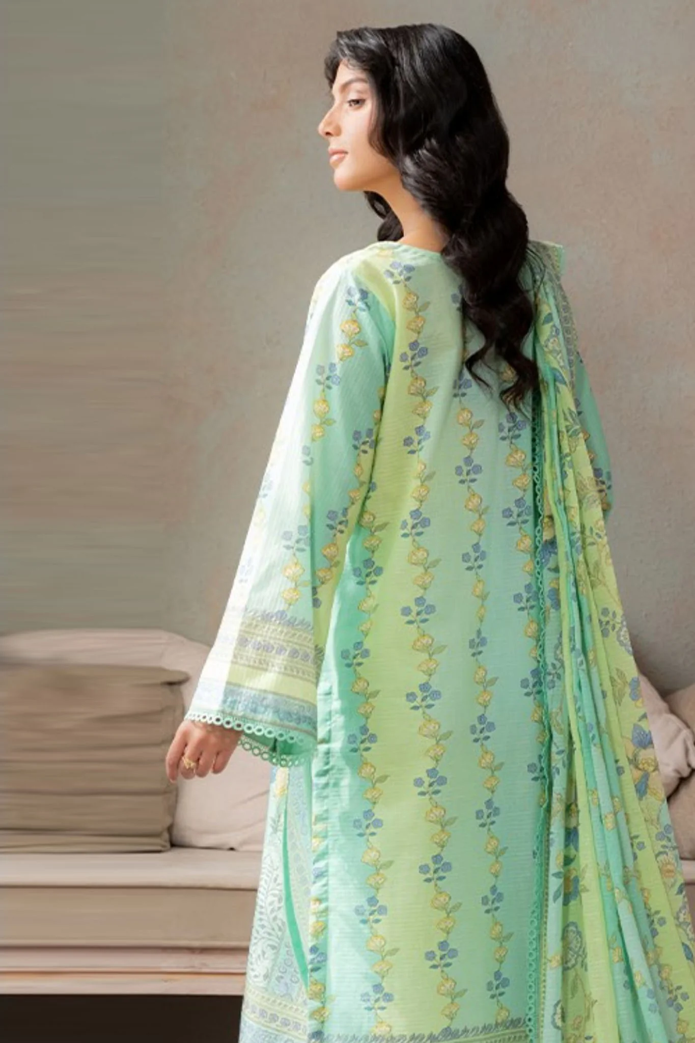 Zellbury Unstitched 3 Piece Lawn Edit 2 Suit-WUS26X30613 - Image 3