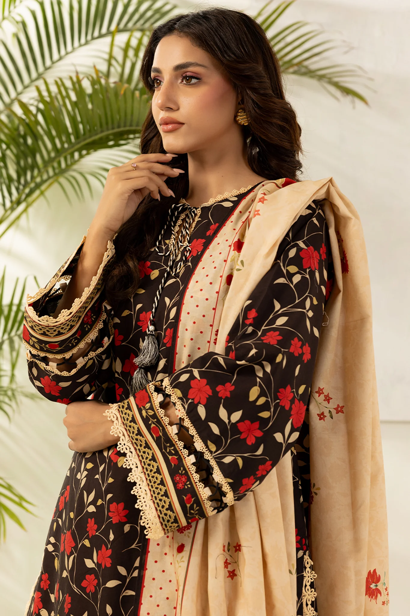 Zellbury Unstitched 3 Piece Lawn Suit-WUS26X30628 - Image 2