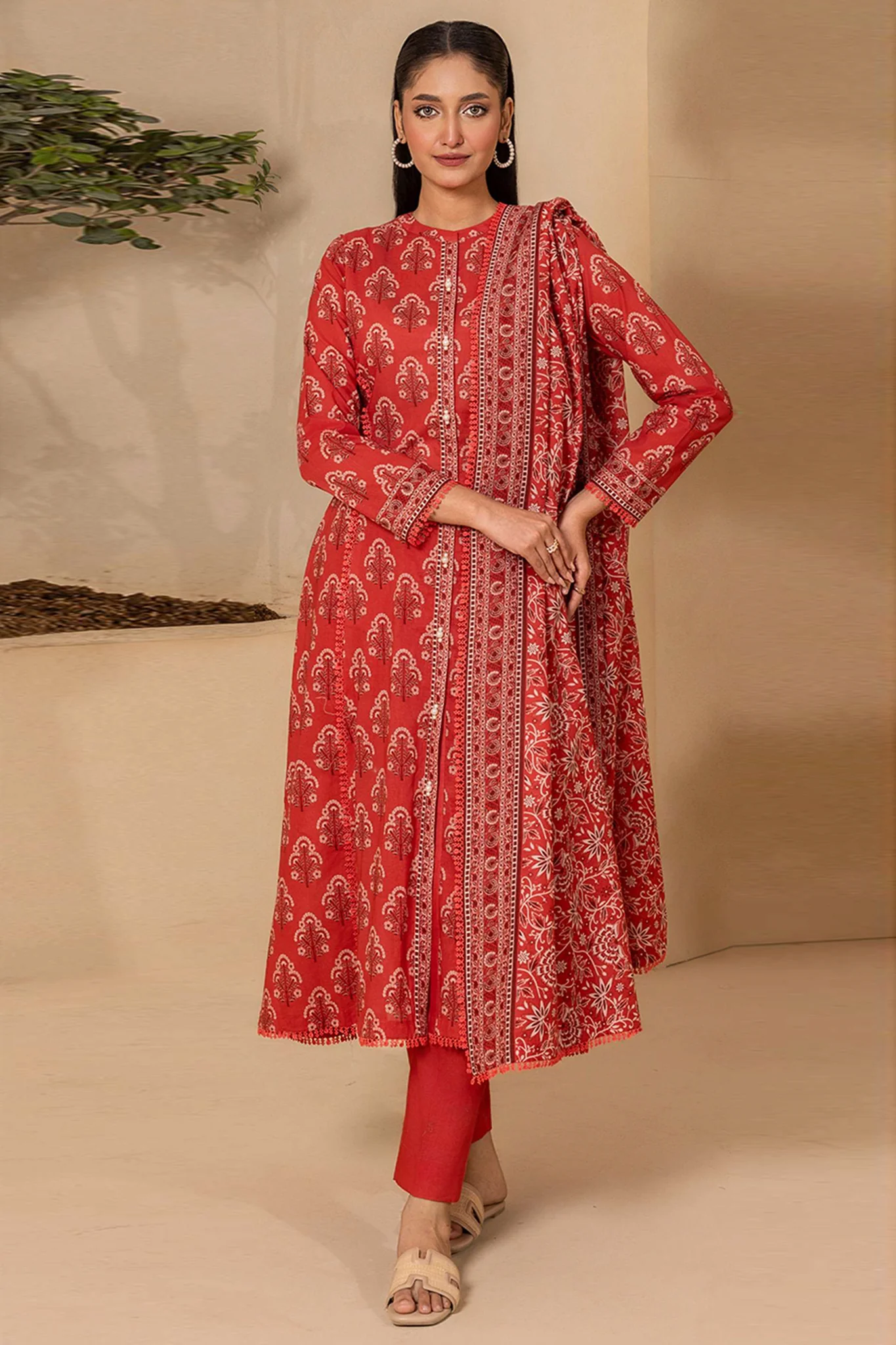 Zellbury Unstitched 3 Piece Digital Printed Lawn Suit-WUS26X30753