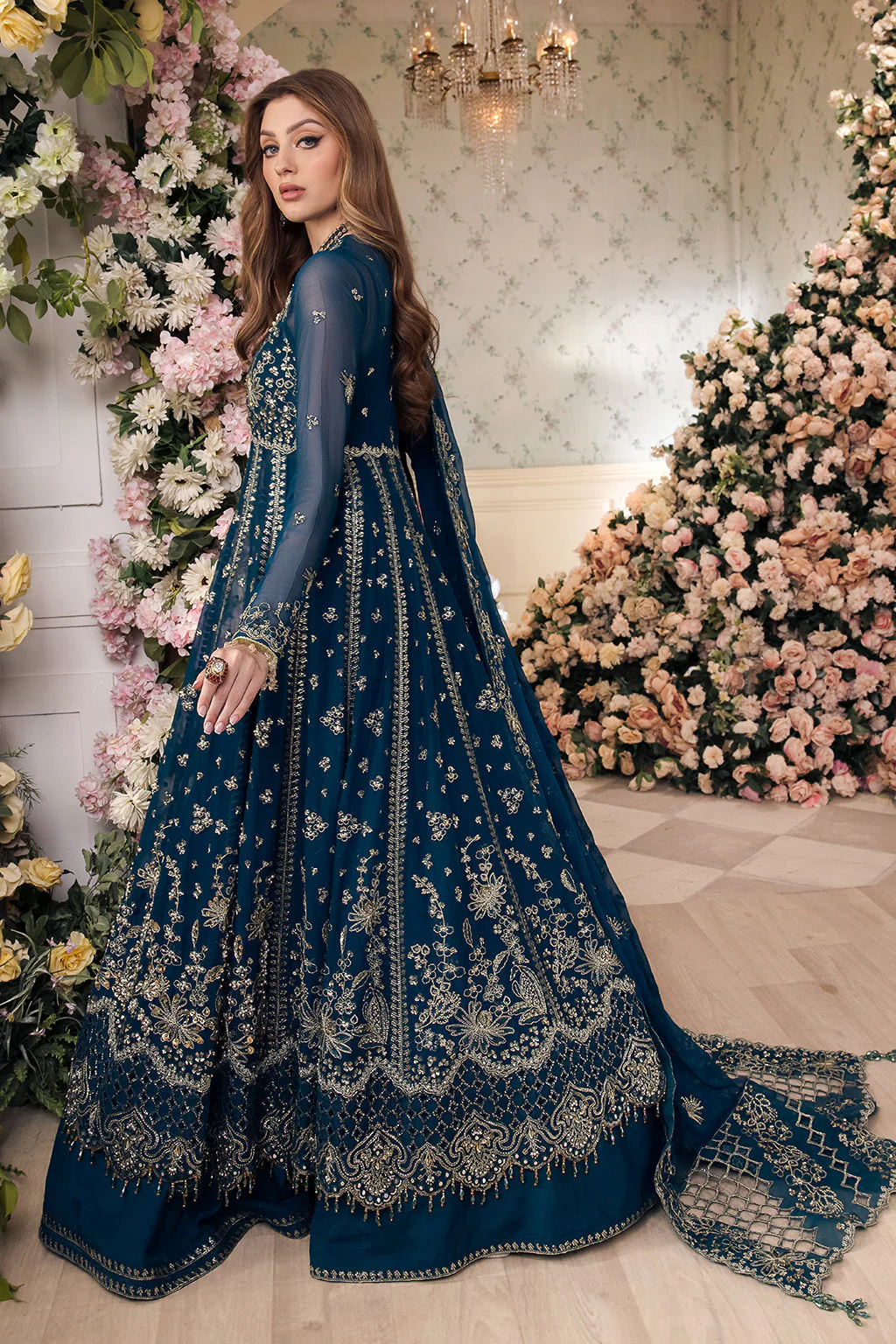 Panache By Meeral Unstitched 3 Piece Formals Suit-Yumna - Image 9